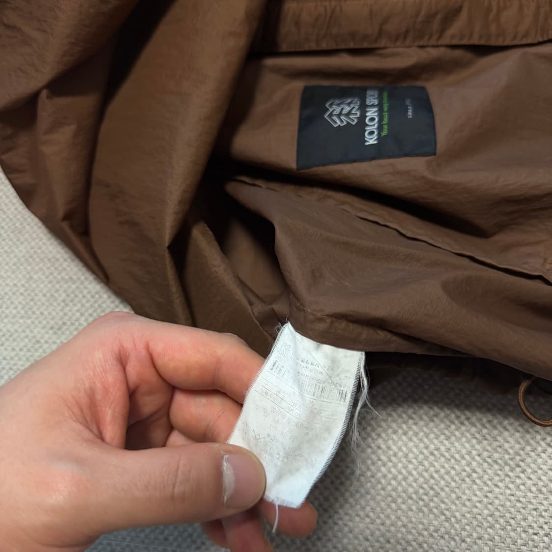 코오롱스포츠 경량 바람막이 자켓 상품이미지4