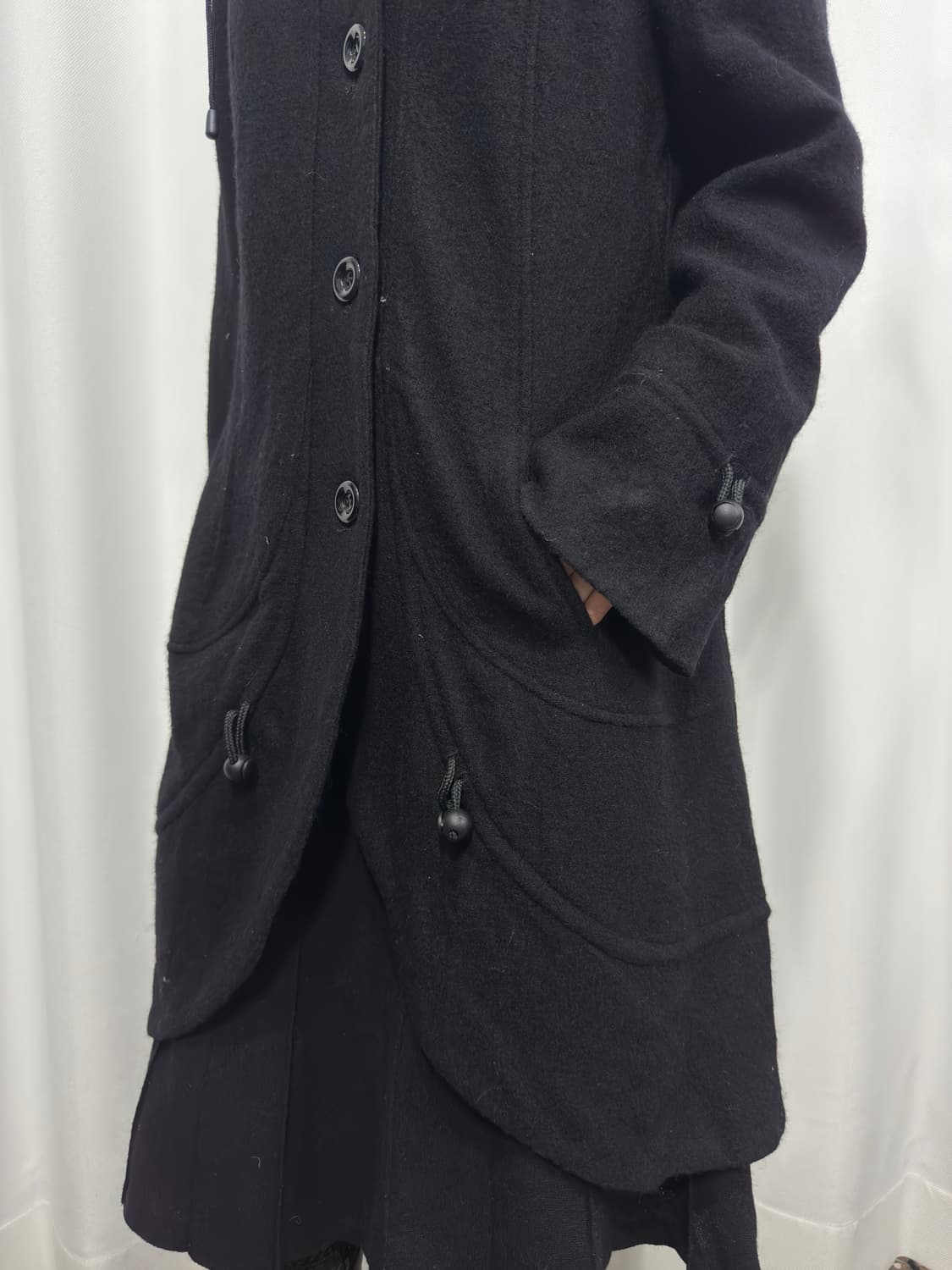 string detail button coat 상품이미지3