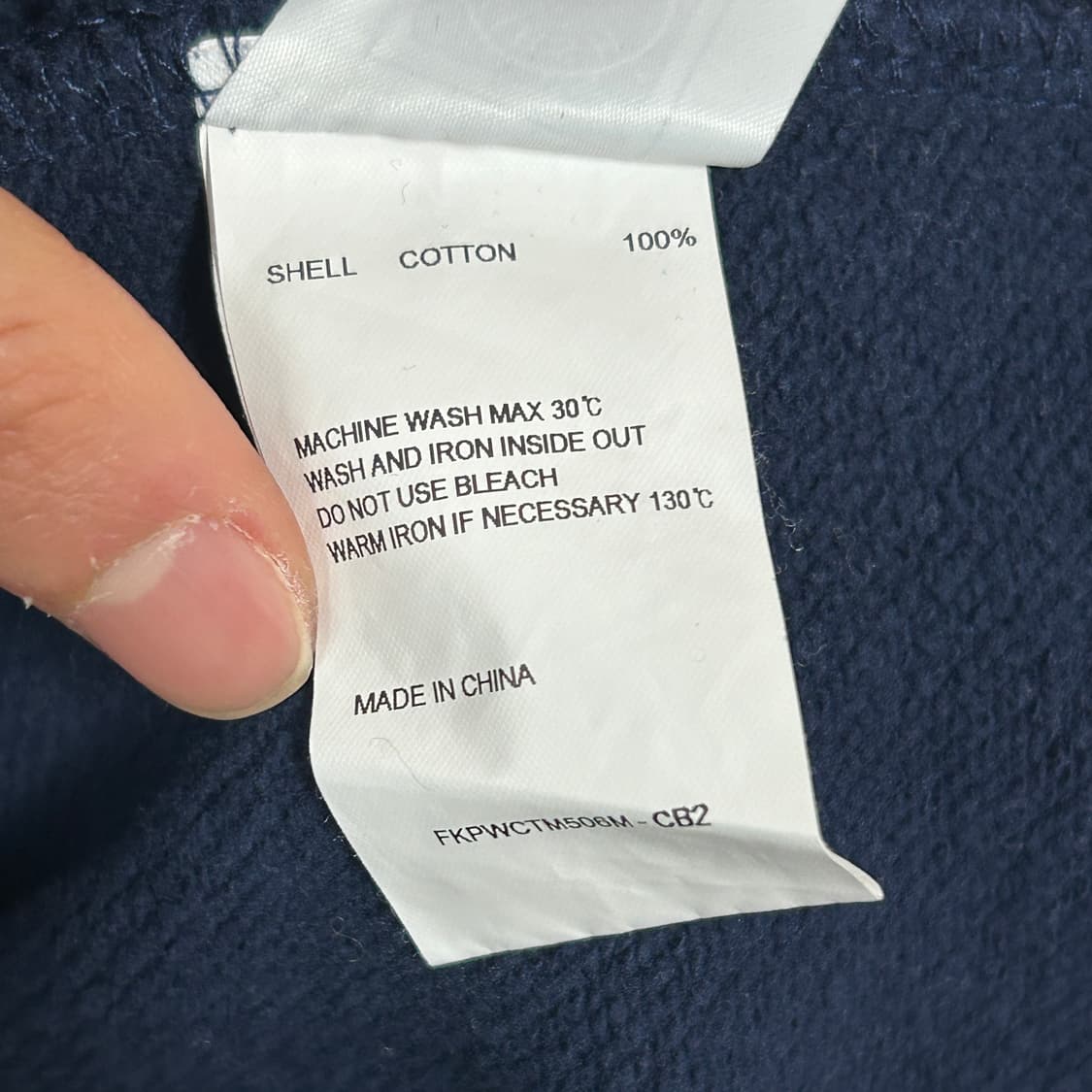 키르시 오버핏 브이넥 스웻셔츠 맨투맨 네이비 상품이미지7