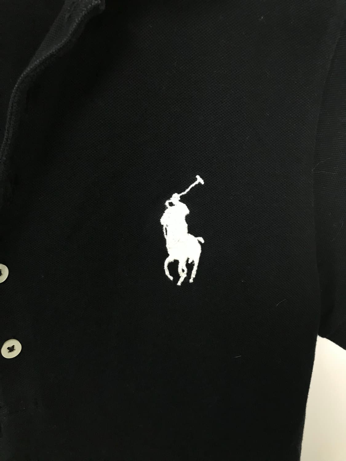 폴로 랄프로렌 빅포니 블랙 반팔 피케 티셔츠 상품이미지3