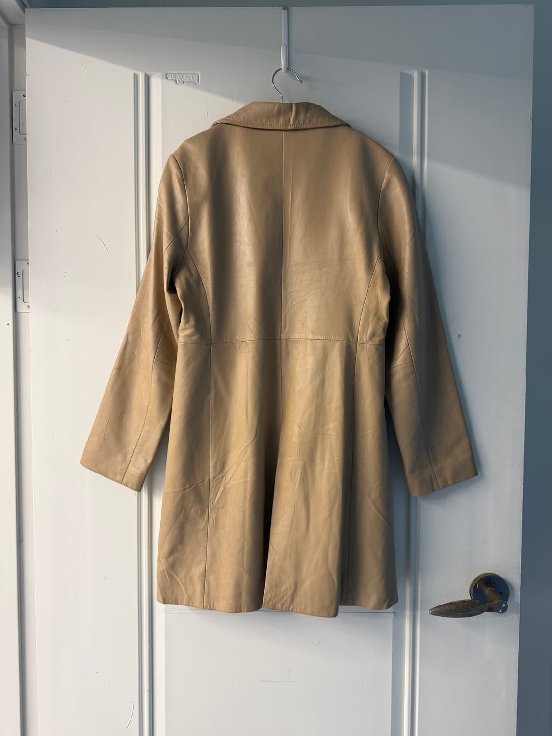 일본빈티지 소가죽 코트 베이지 상품이미지7