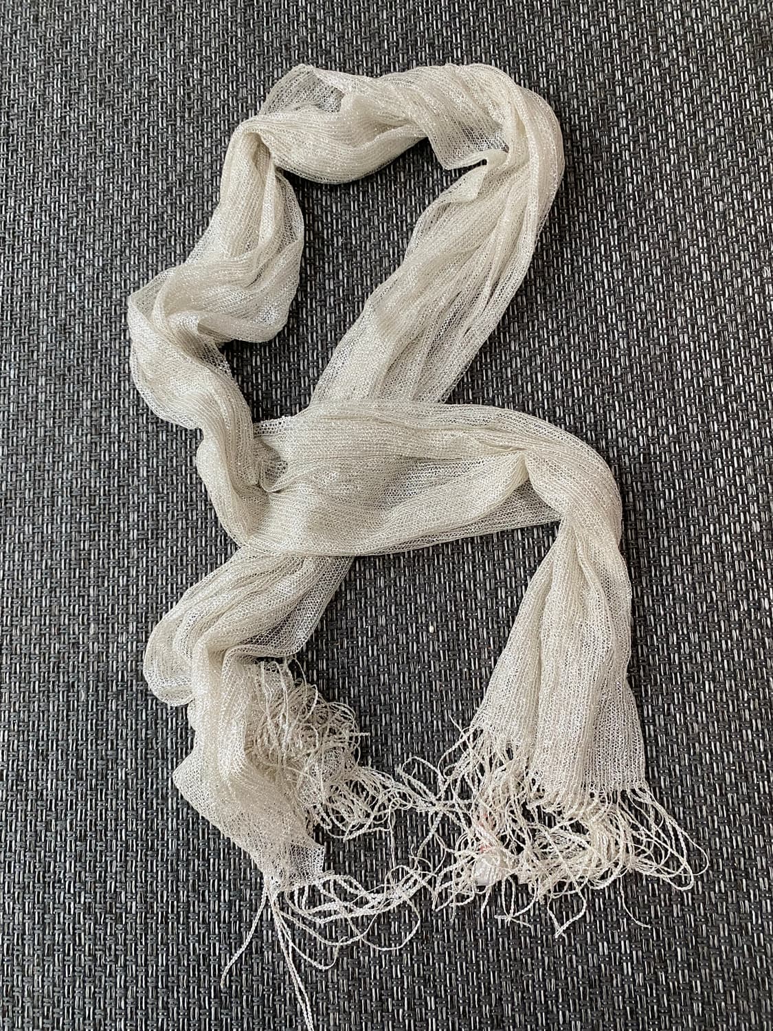 Glitter Silver Scarf 상품이미지1