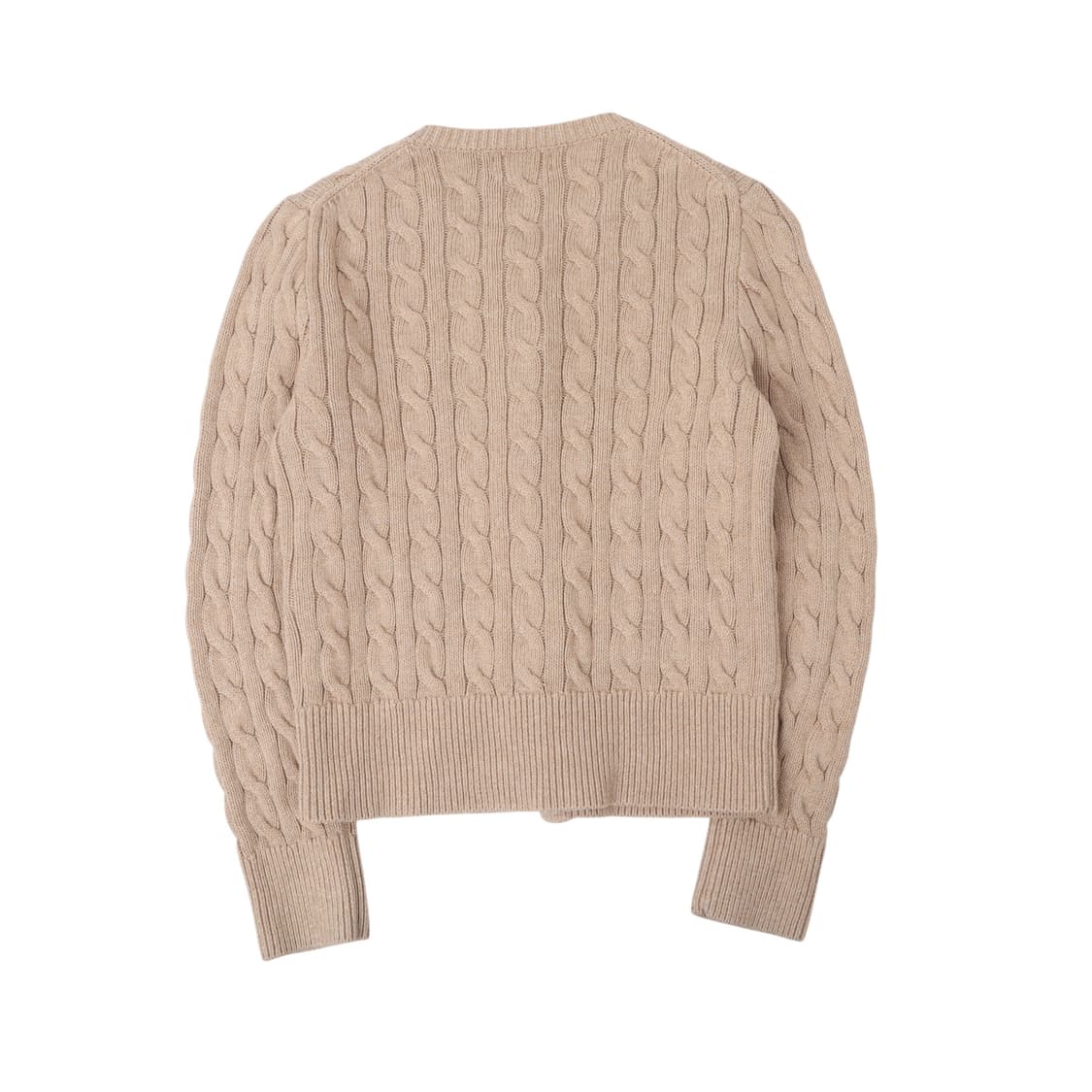 폴로 랄프로렌 신형 qr 베이지 케이블 니트 가디건 상품이미지5