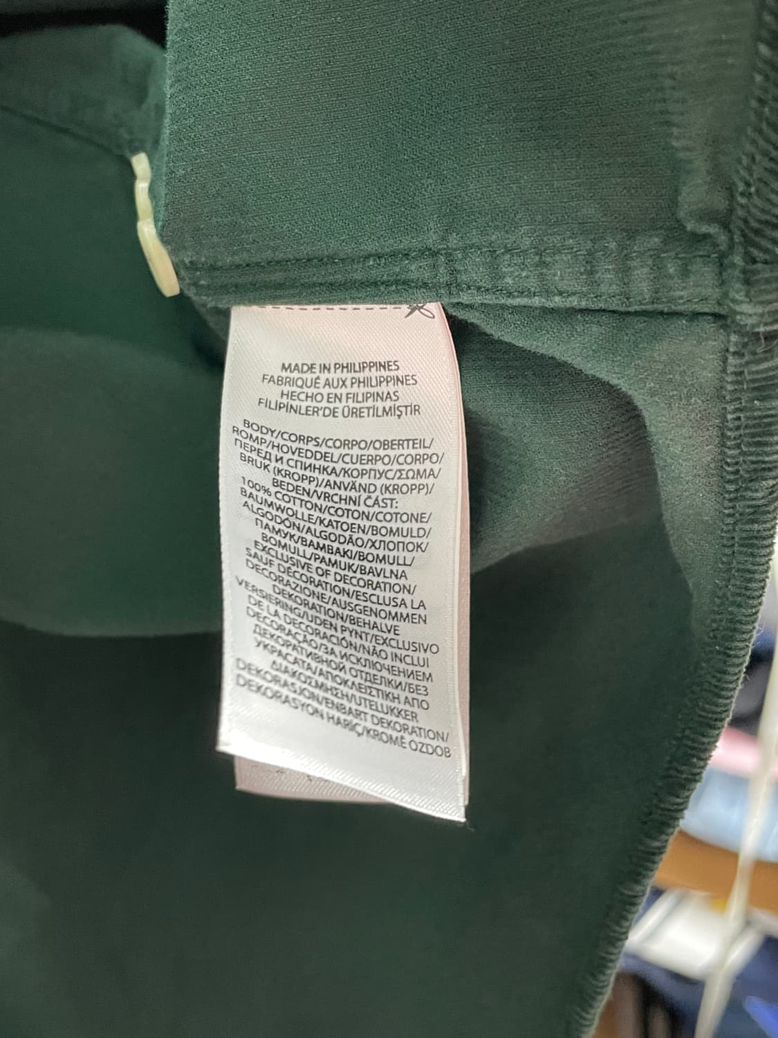 폴로 랄프로렌 코듀로이 셔츠 그린 상품이미지5