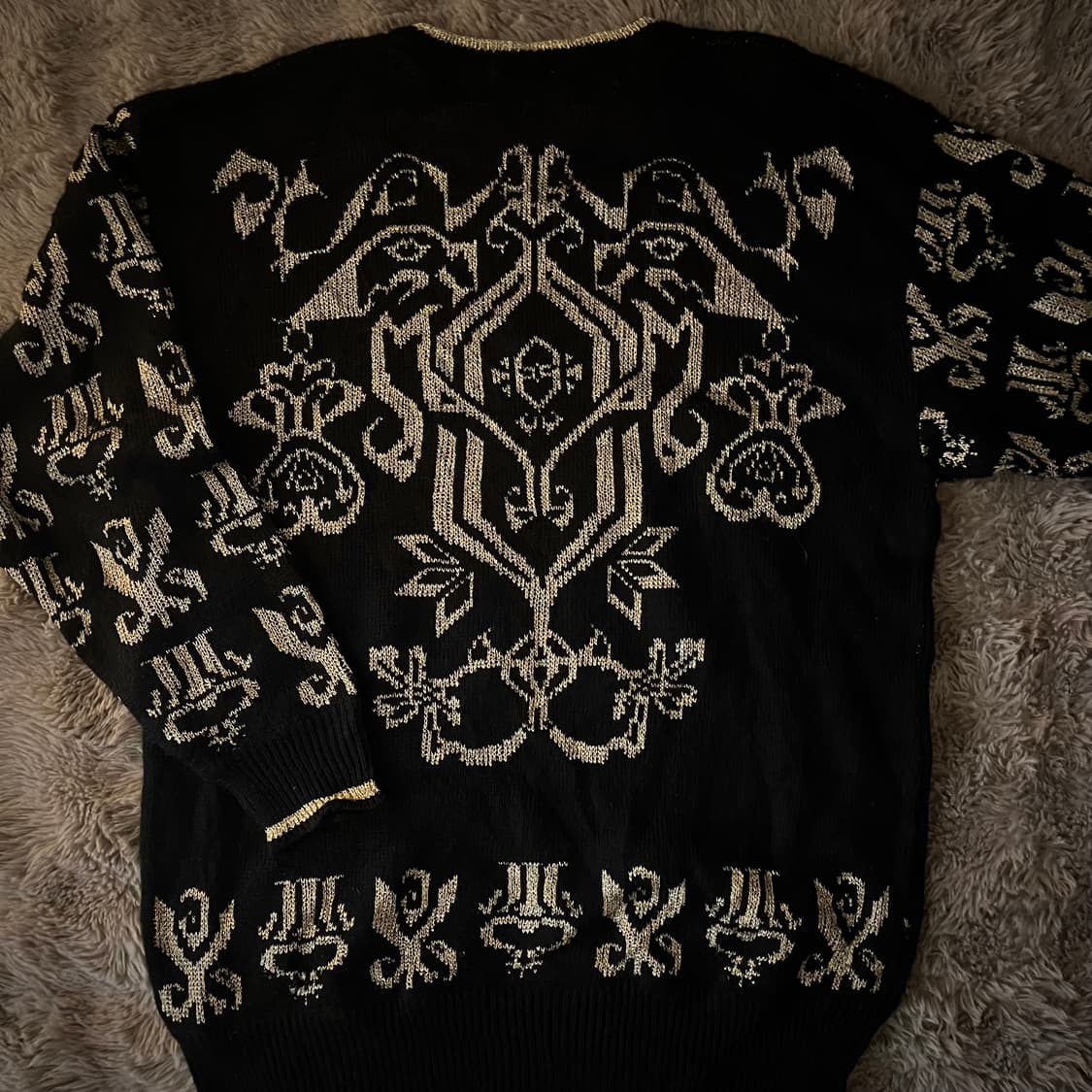 갸루 골드디테일 니트 상품이미지2