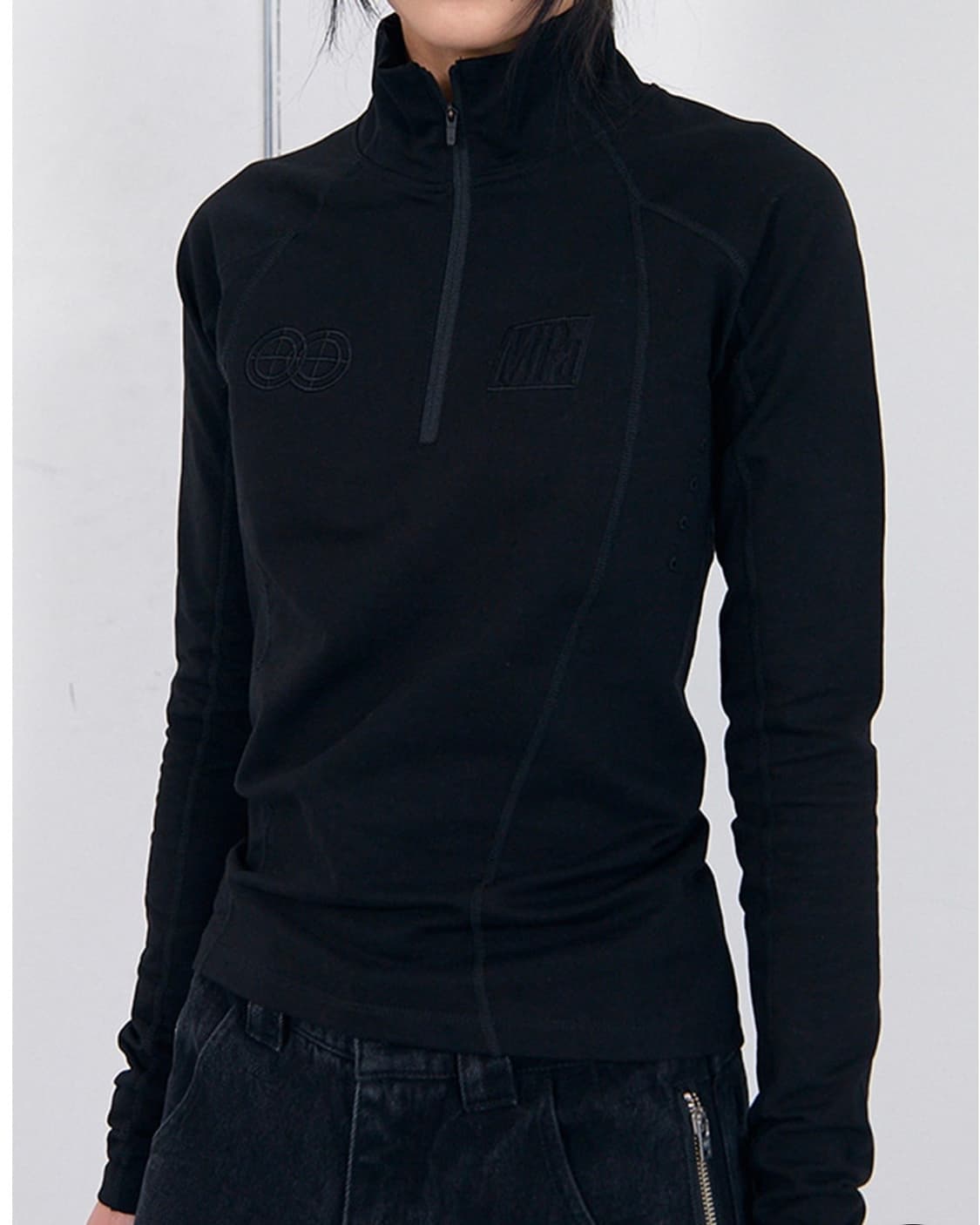 MPa SOFT-SHELL HALF ZIP WOMEN (BLACK) 상품이미지1