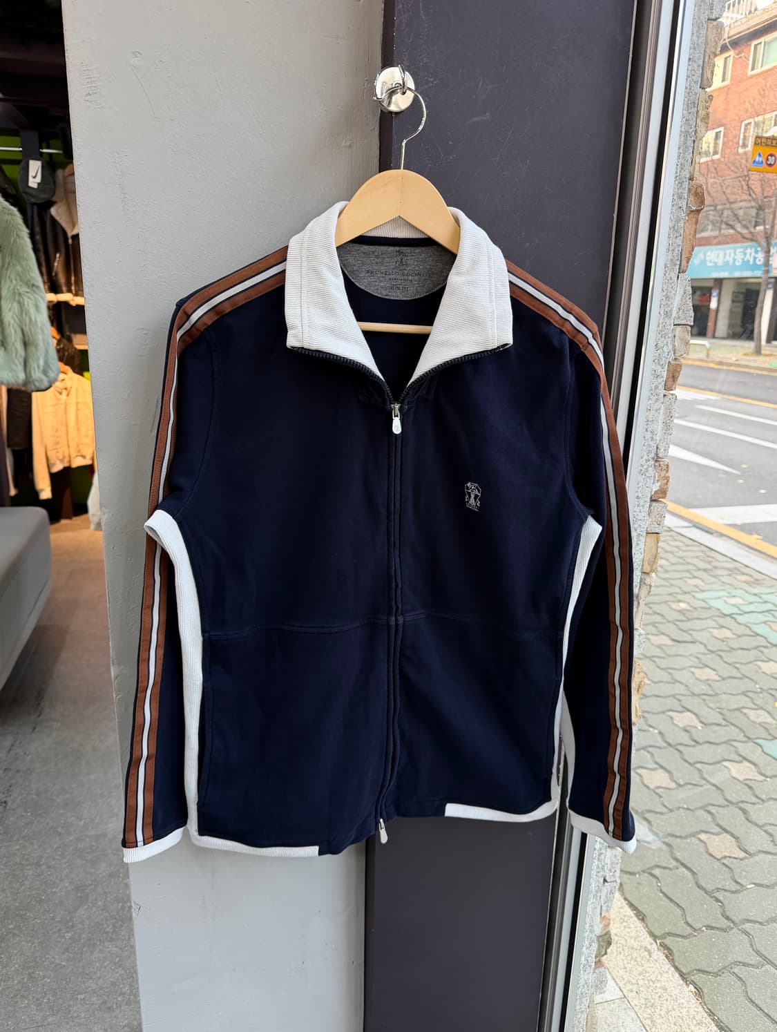 M/ 브루넬로쿠치넬리 로고 트랙져지 집업자켓 상품이미지4