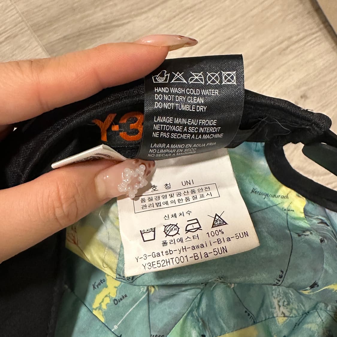 Y-3 아디다스 블랙 캡 베레모 모자 상품이미지4