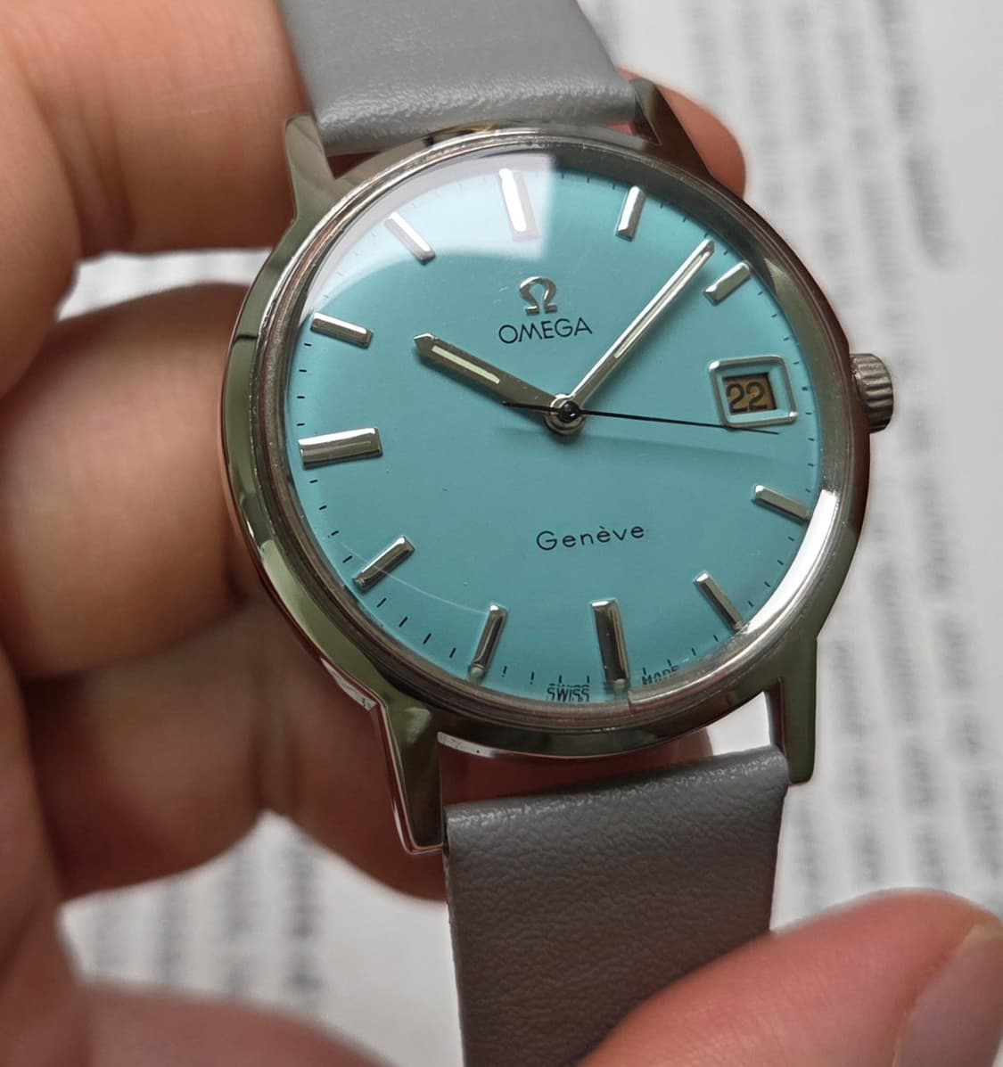 빈티지 오메가 제네브 싱글데이트 민트 600번대 수동 메커니컬 드레스워치 상품이미지4