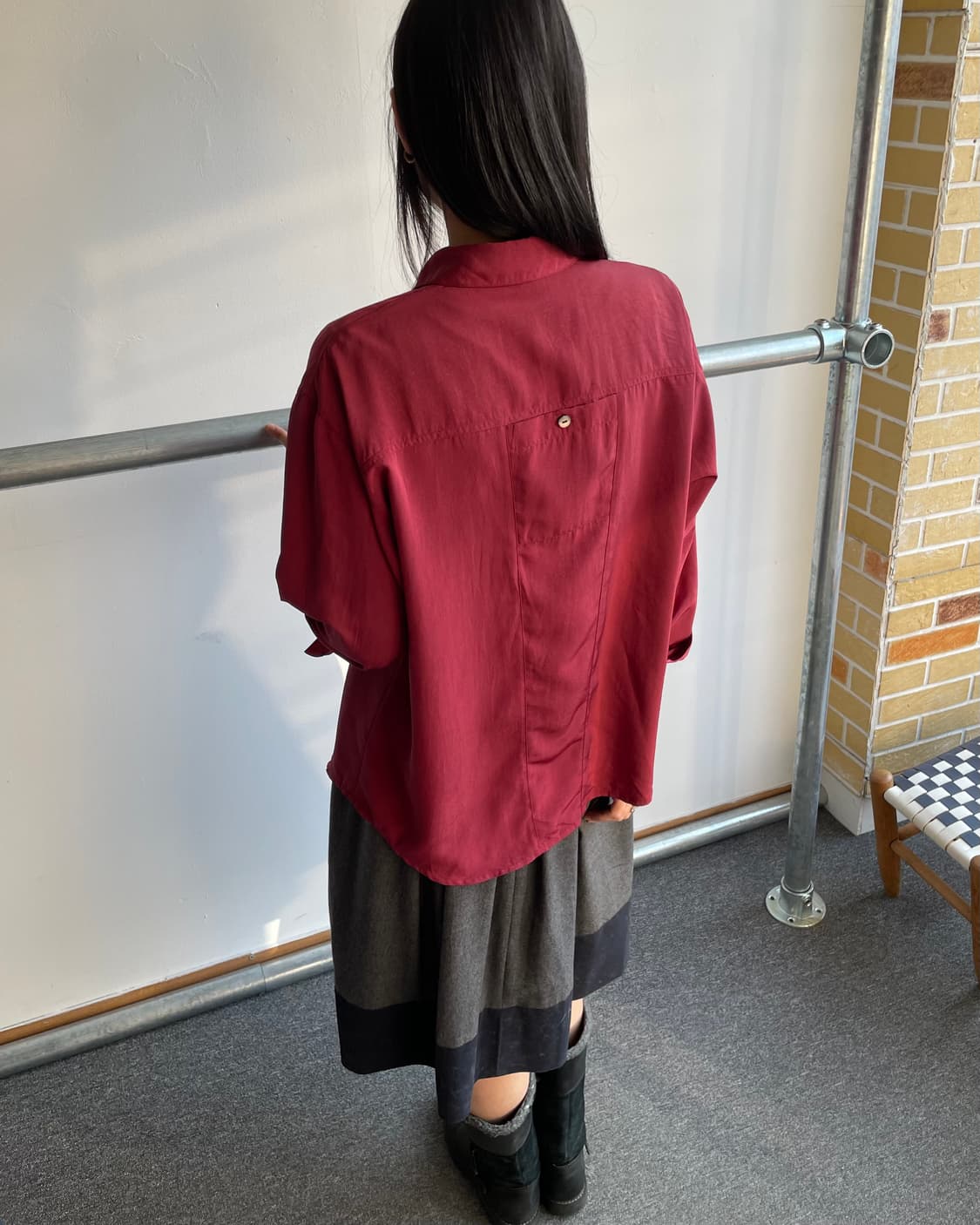 Wine blouse 상품이미지10