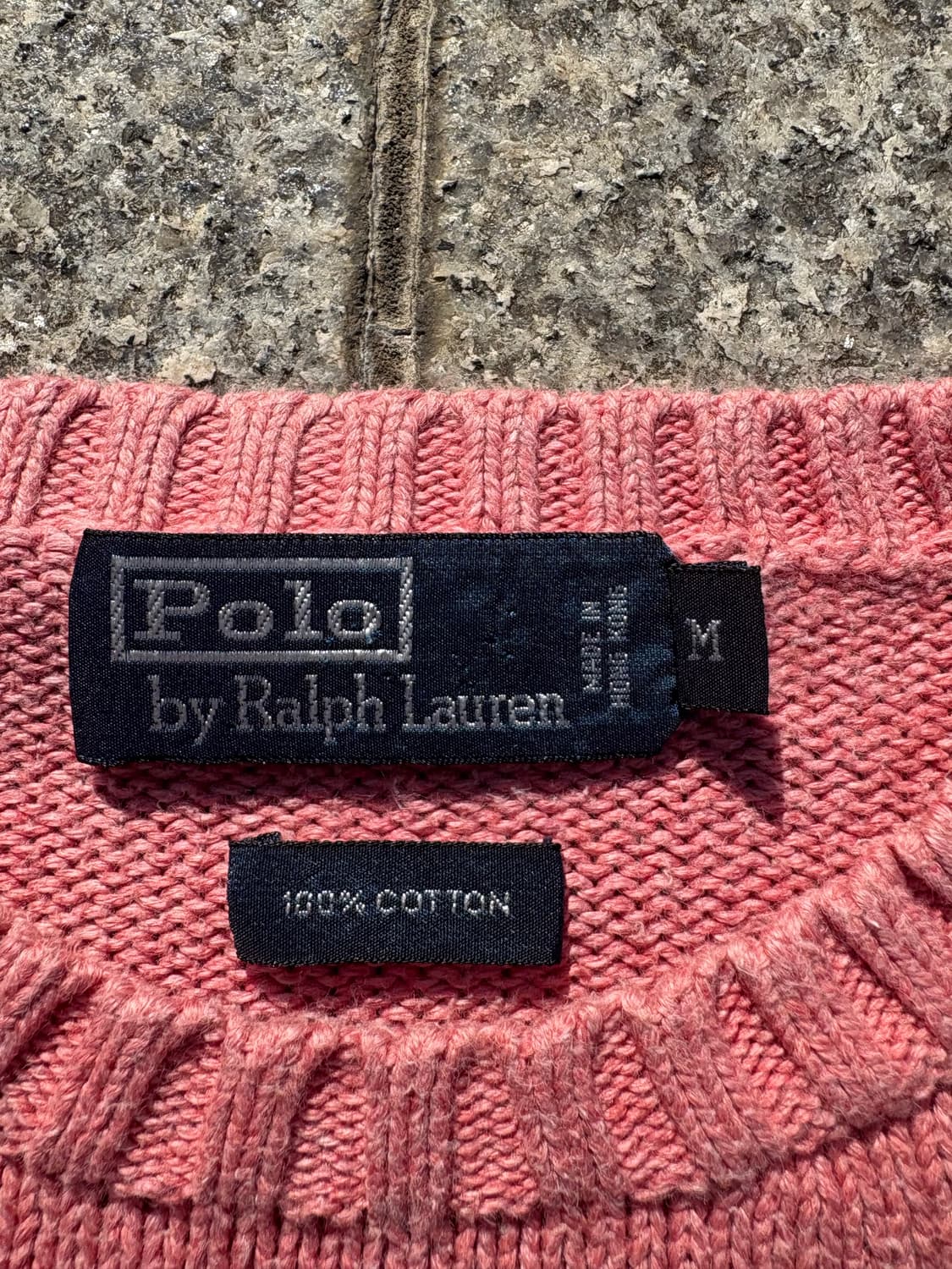 90s 폴로 니트 핑크 상품이미지2