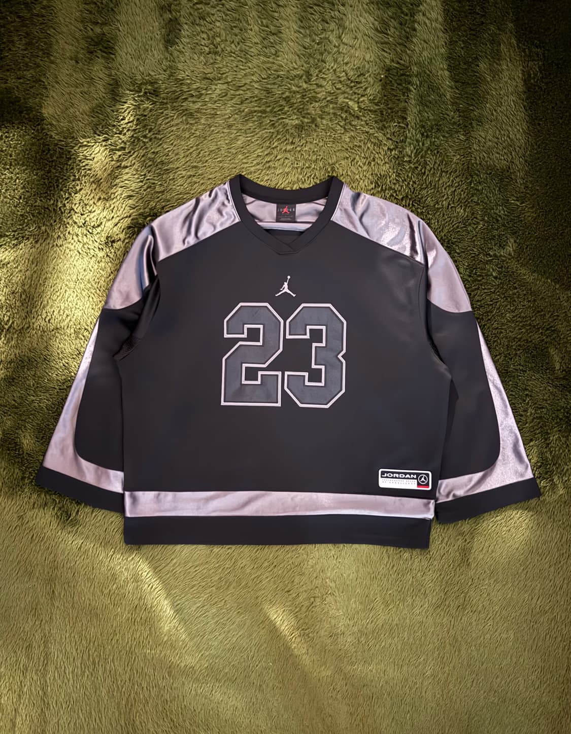 [L] 조던 브루클린 컬리지에이트 하키 저지 블랙 상품이미지1