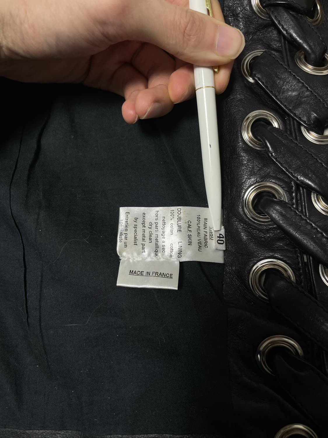 발망 데카르넹 2011ss 레더베스트 상품이미지7