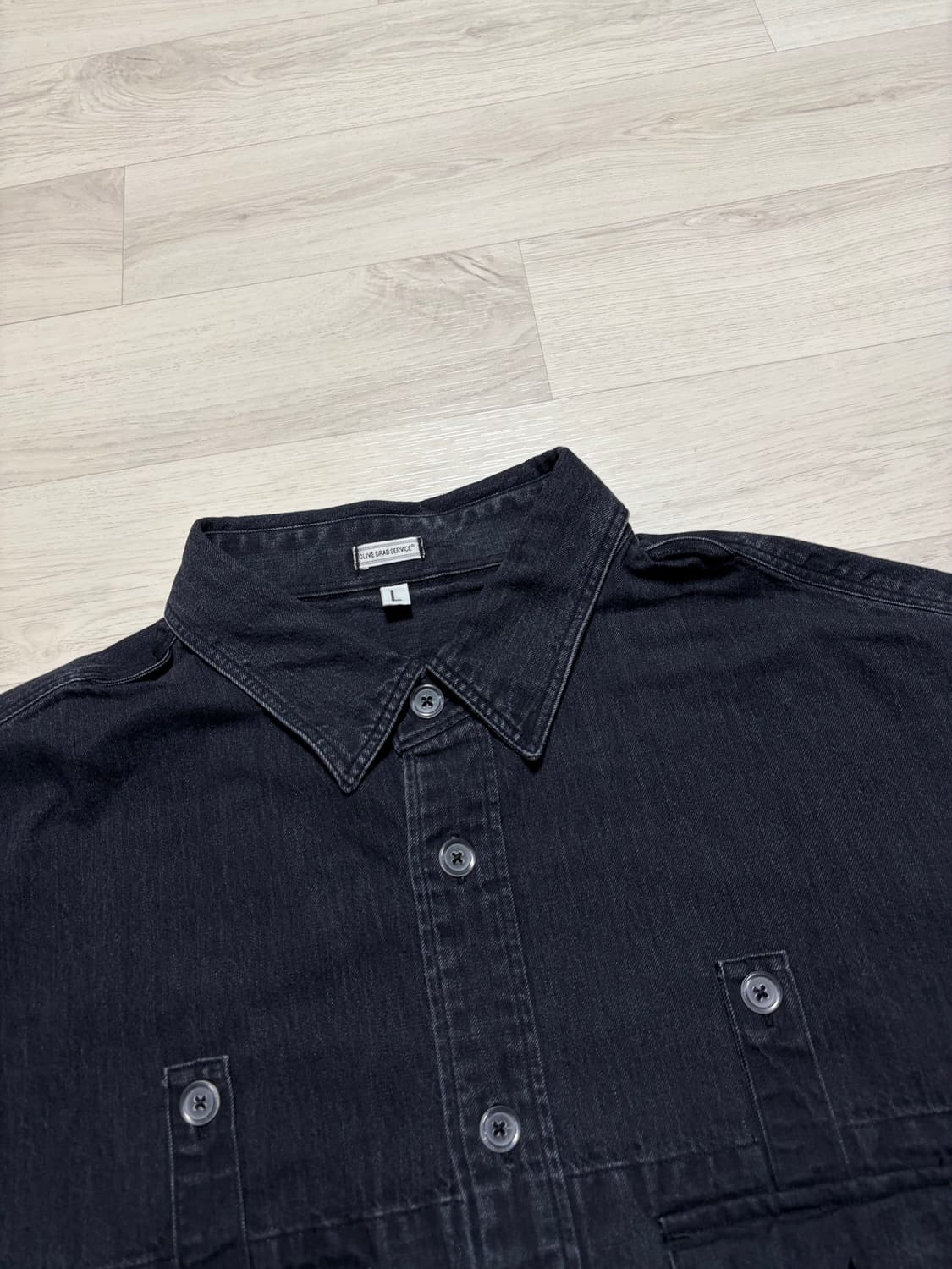 ODS 올리브드랩서비스 브로커 셔츠 L사이즈 판매 상품이미지2