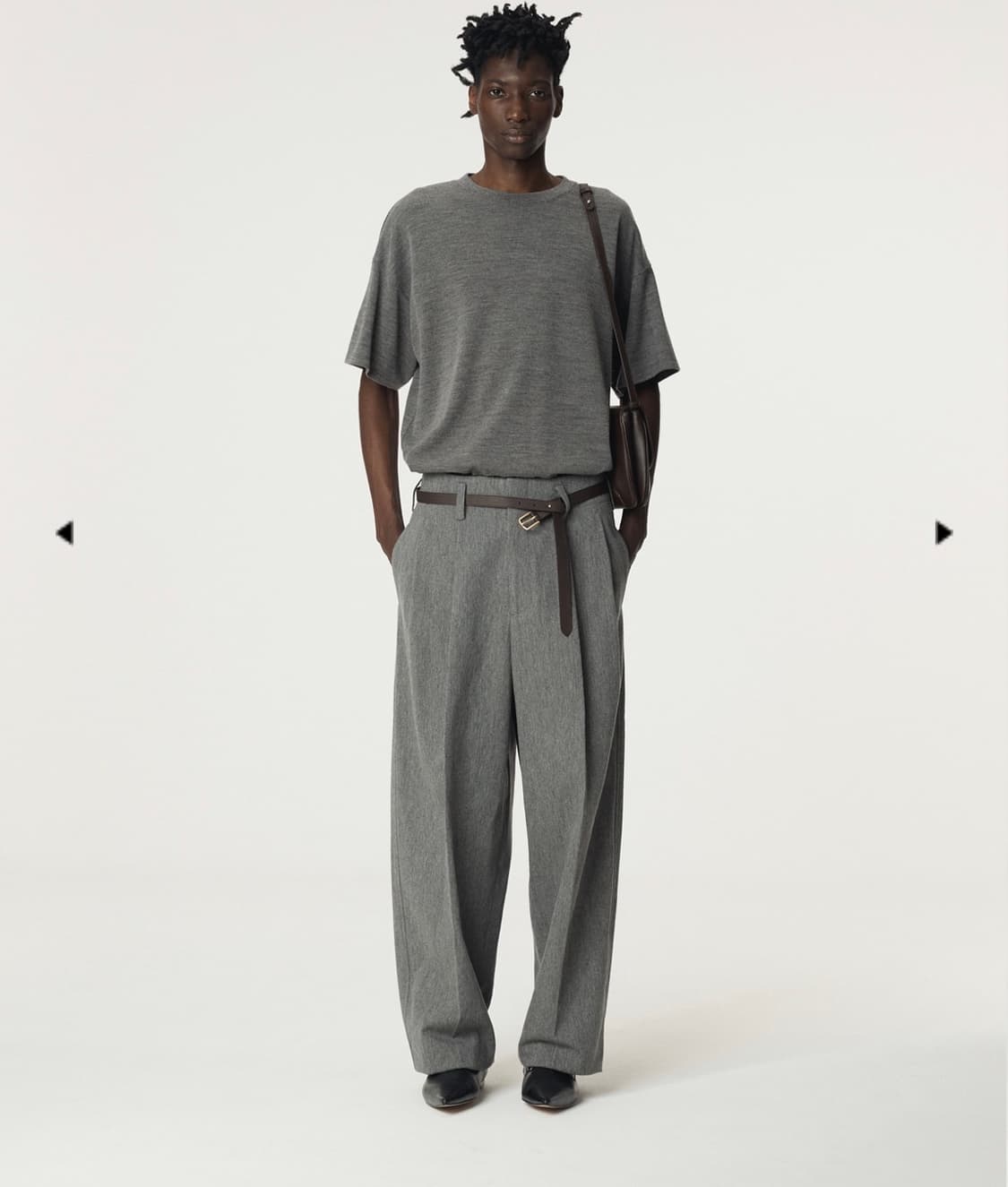 렉토 25FW 킌시 울 벨티드 팬츠 M 상품이미지1