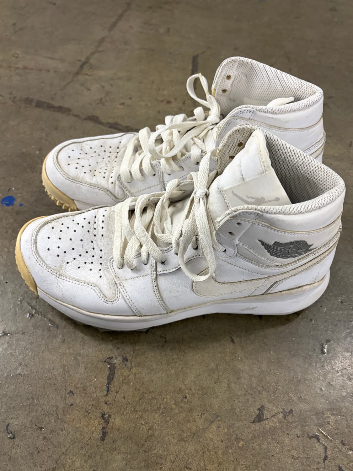 나이키 덩크 올화이트 하이탑 스니커즈 265 상품이미지4