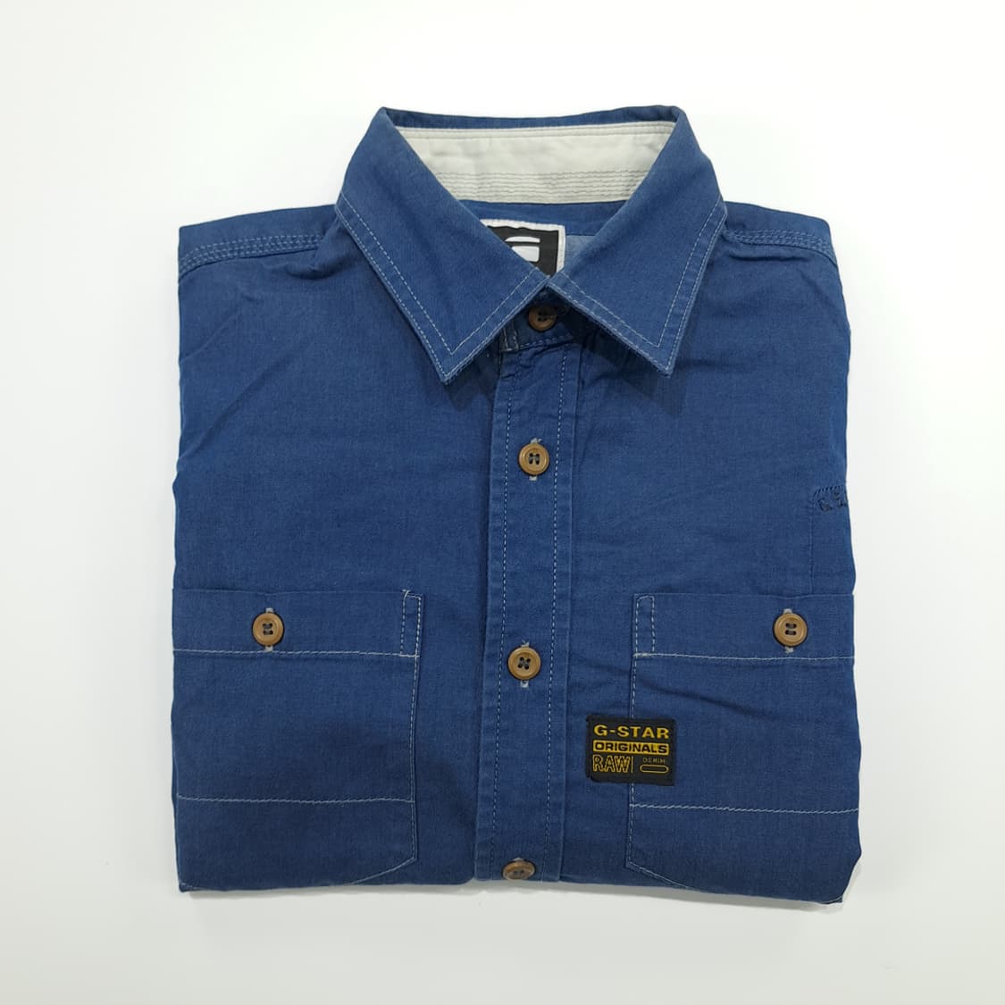 CN845 M 지스타로우 데님 긴팔 셔츠 남방 상품이미지10