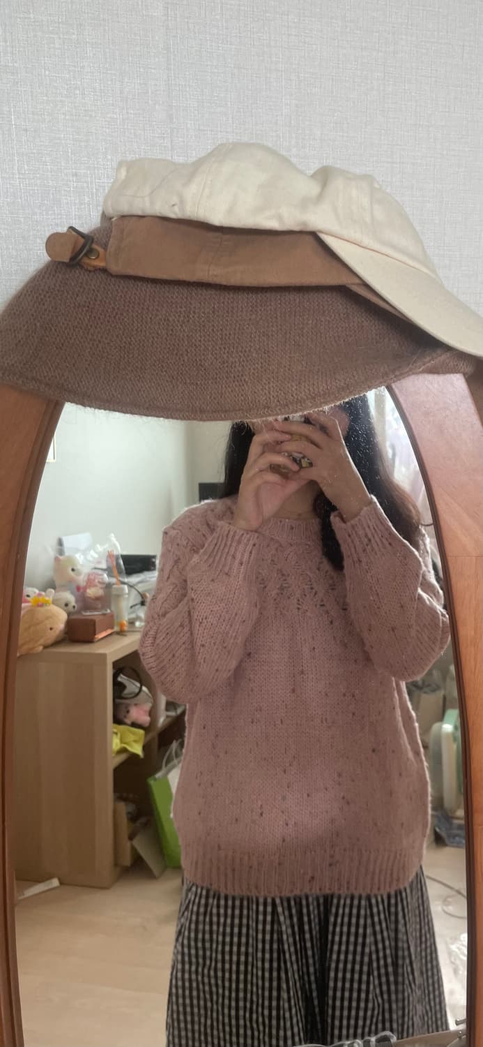 빈티지 핑크 꽈배기 니트🧶 상품이미지3