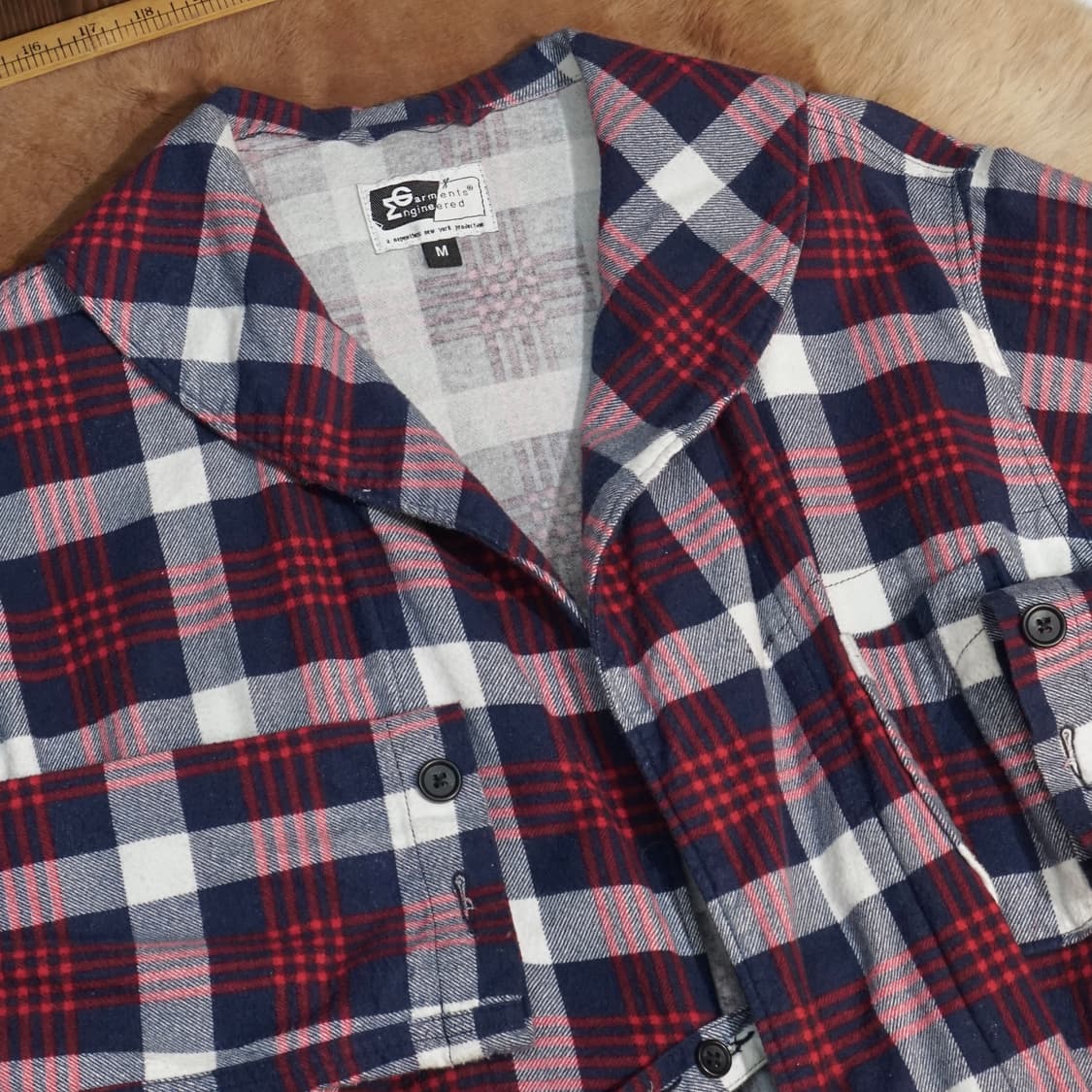 엔지니어드 가먼츠 체크 스모킹코트 상품이미지6