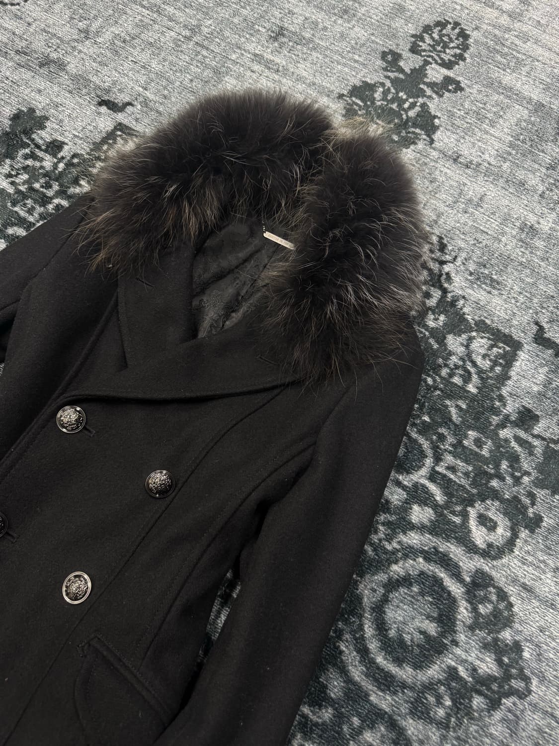 Gostar de fuga trimming fur double jacke 상품이미지3