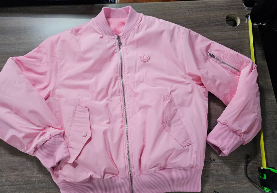 아디다스 리버시블 자켓  핫핑크퍼 재킷 L 상품이미지5
