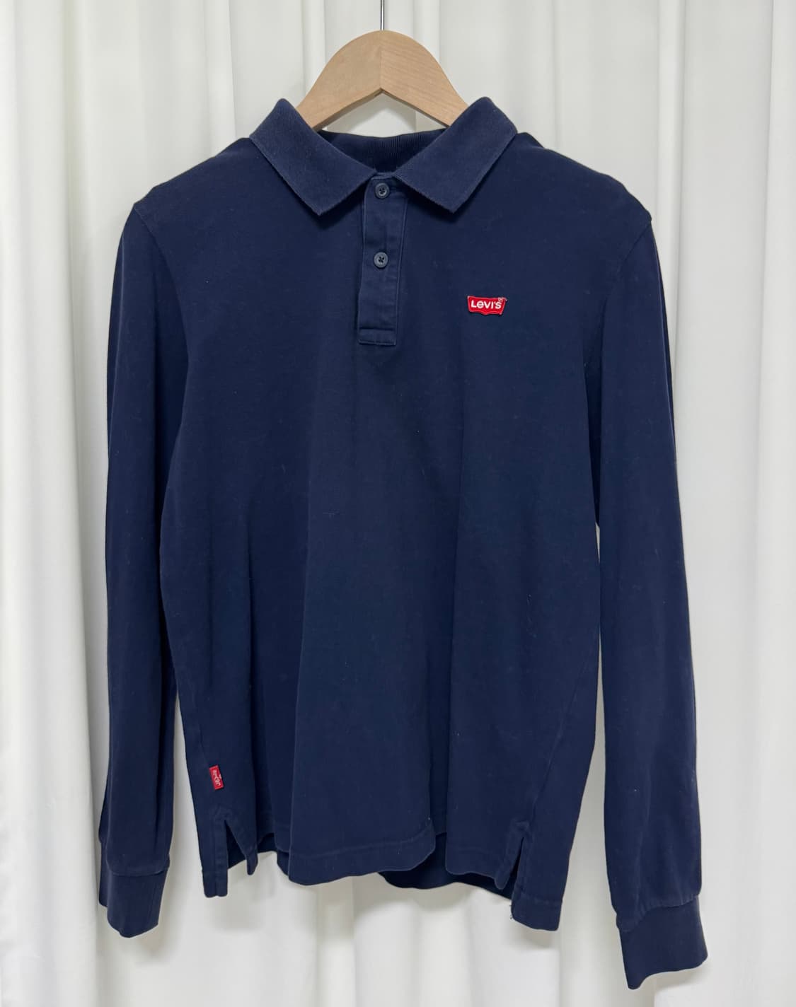 Levis 리바이스 네이비 긴팔 폴로티 상품이미지3