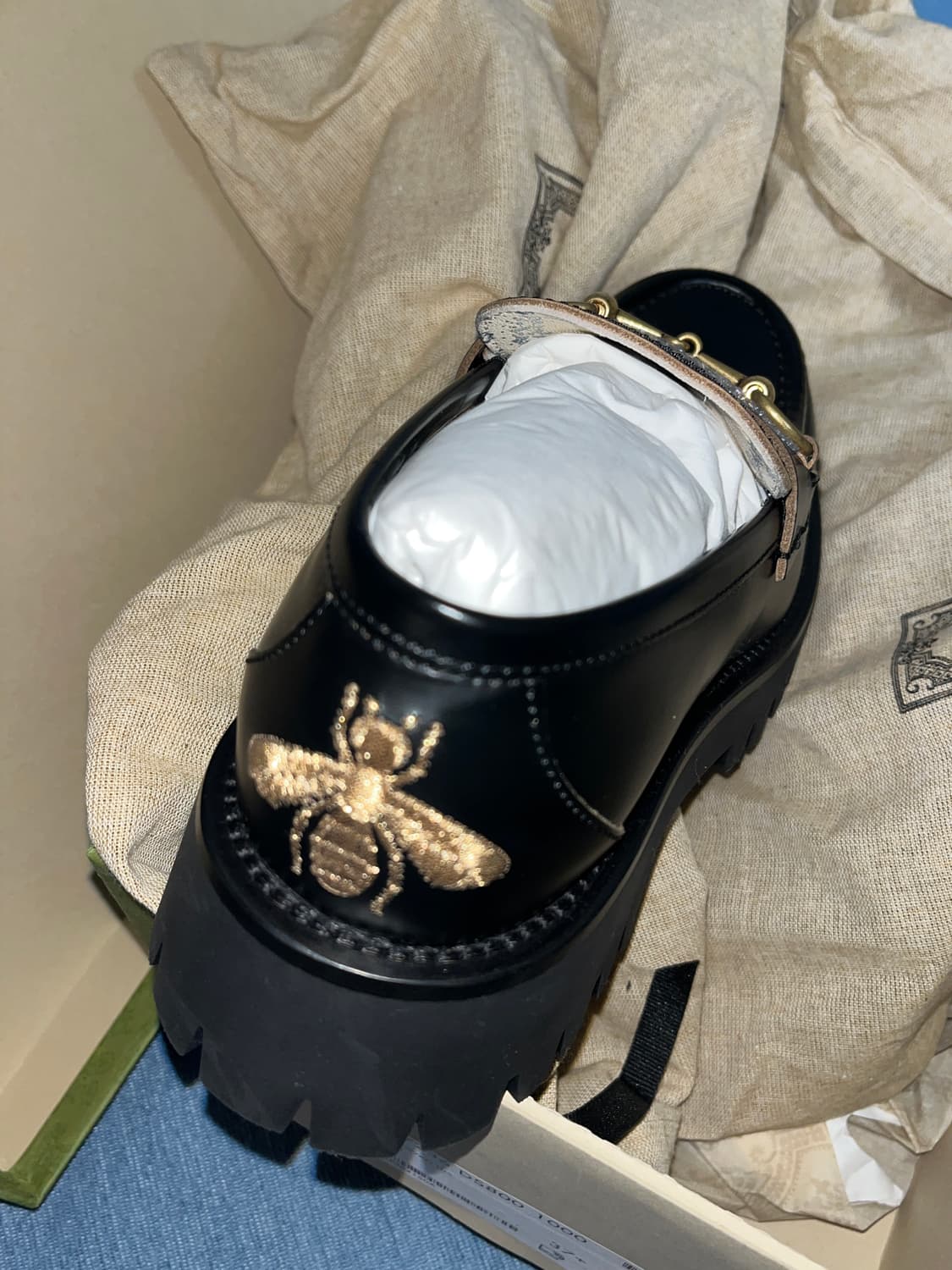 구찌 레더 러그 홀스빗 로퍼 37+ 새제품 상품이미지2