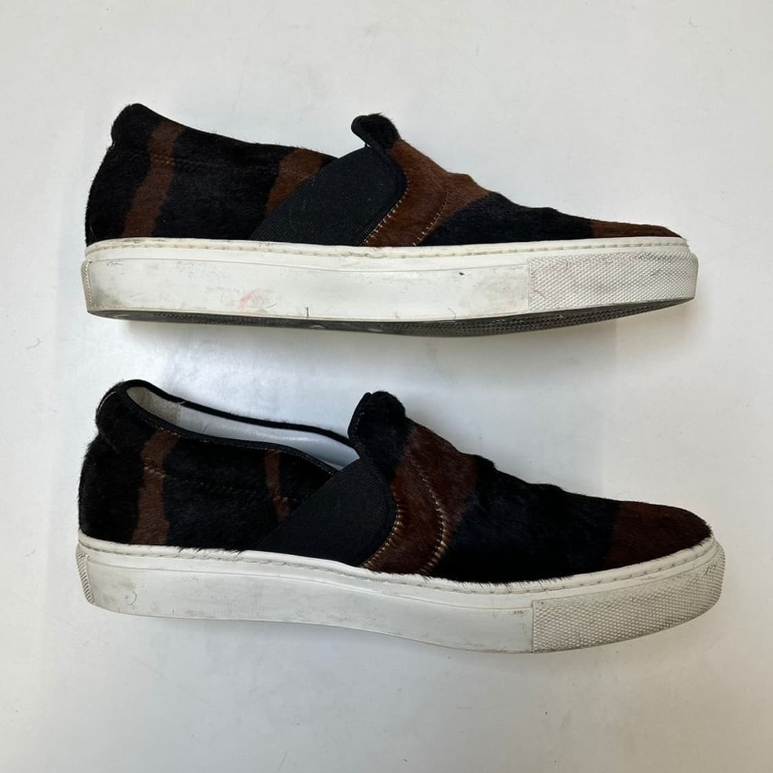 랑방 블랙 브라운 스트라이프 패턴 슬립온 스니커즈 230-235 상품이미지3