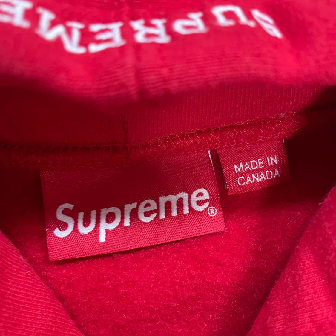 슈프림 Supreme x 덕다운레코즈 후드티 레드 상품이미지6