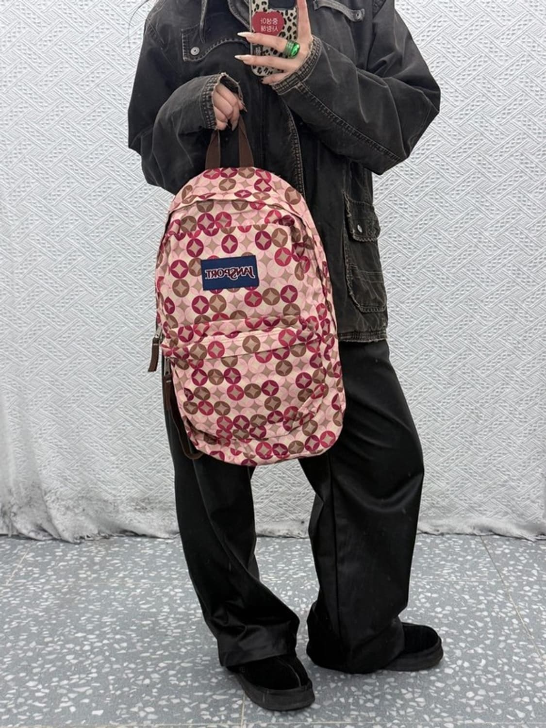 잔스포츠 Y2K 멀티핑크 다이아패턴 백팩 C08516 상품이미지2