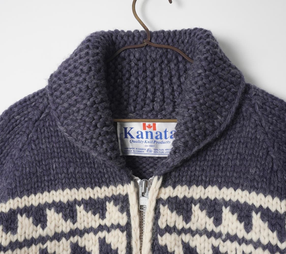 카나타 헤비울 코위찬 핸드니트 집업 스웨터 XL 상품이미지3