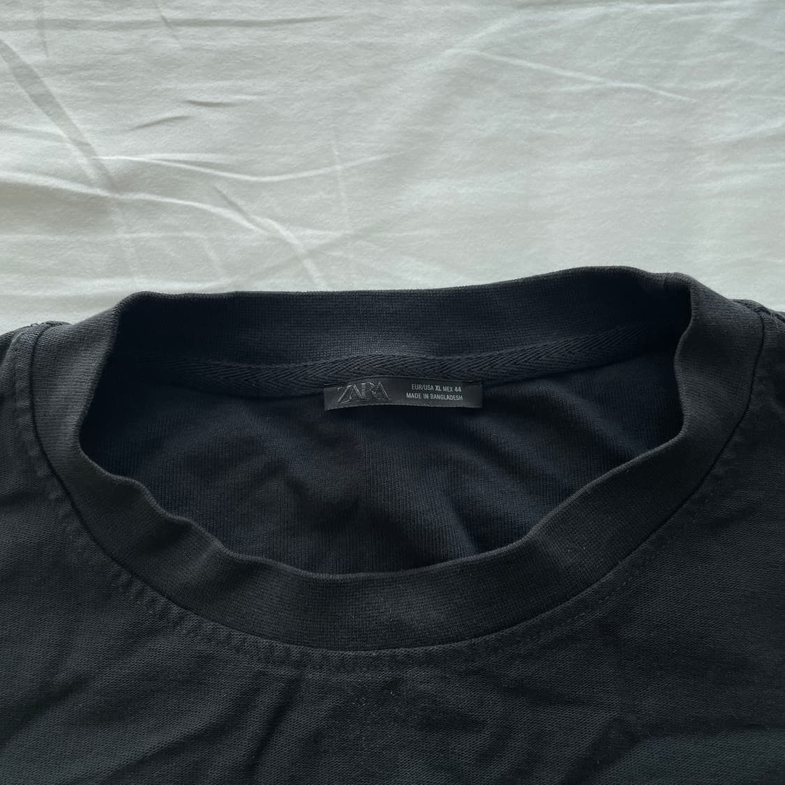 ZARA 워시드 헤비웨이트 티 XL 상품이미지4