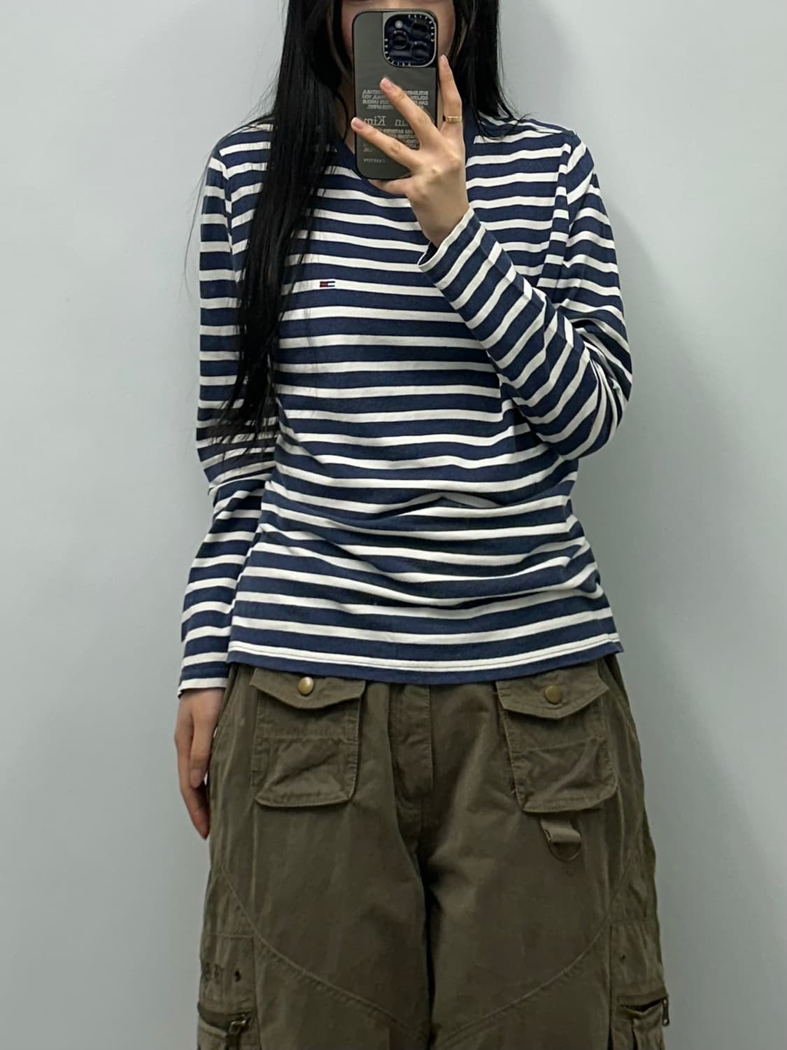 타미힐피거 단가라 스트라이프 롱 슬리브 상품이미지1