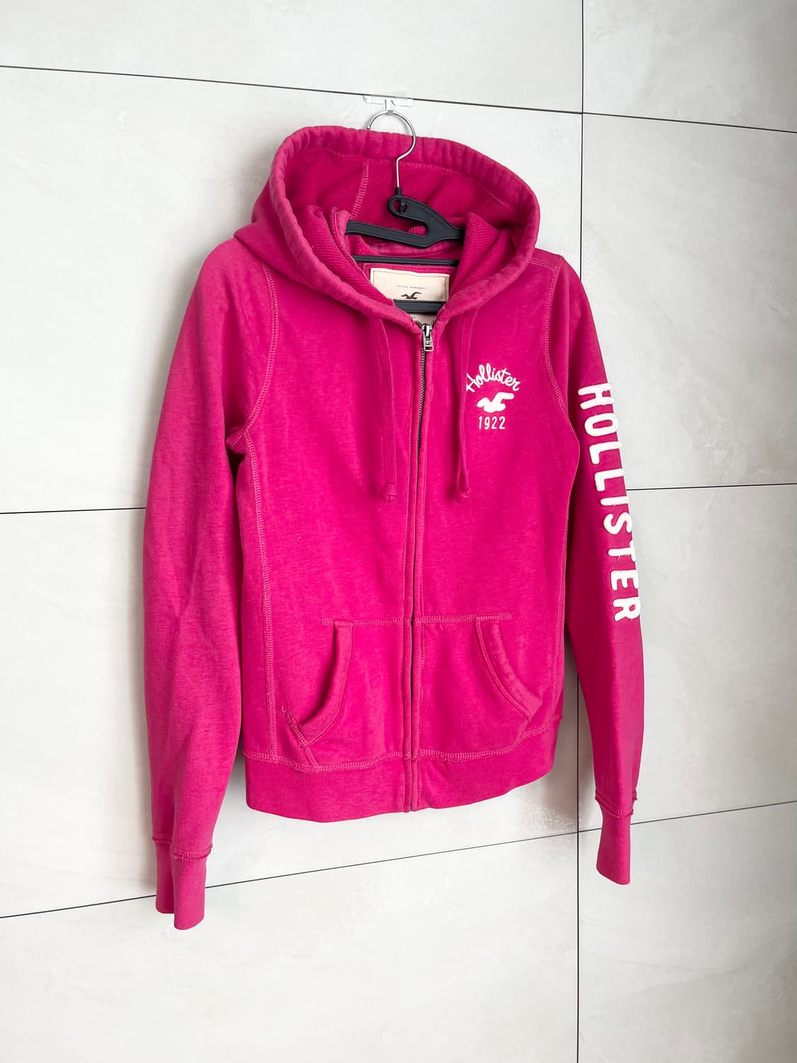 홀리스터 딱붙핏 후드집업 핑크 [S] 상품이미지3