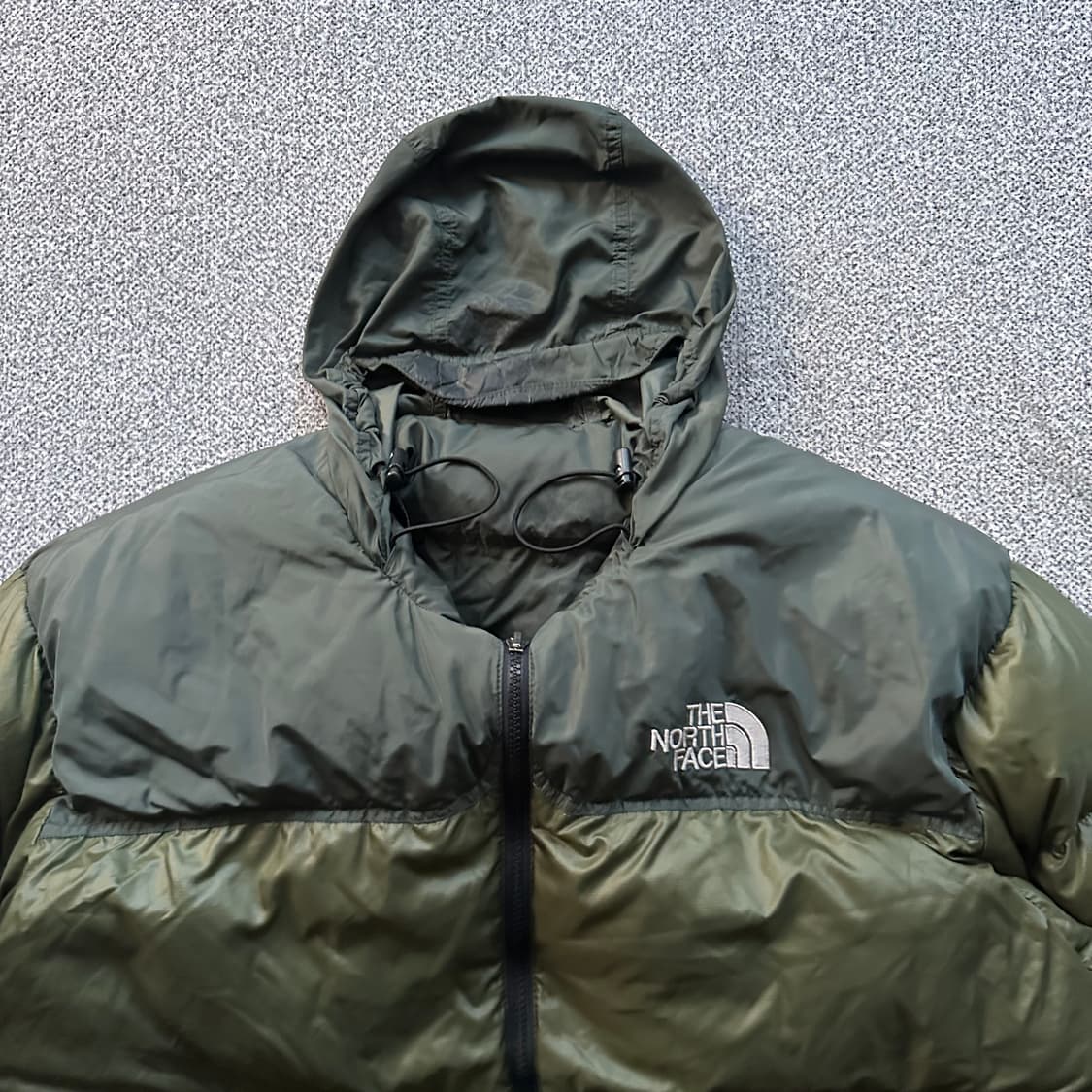 노스페이스 눕시 후드 패딩 카키 상품이미지2