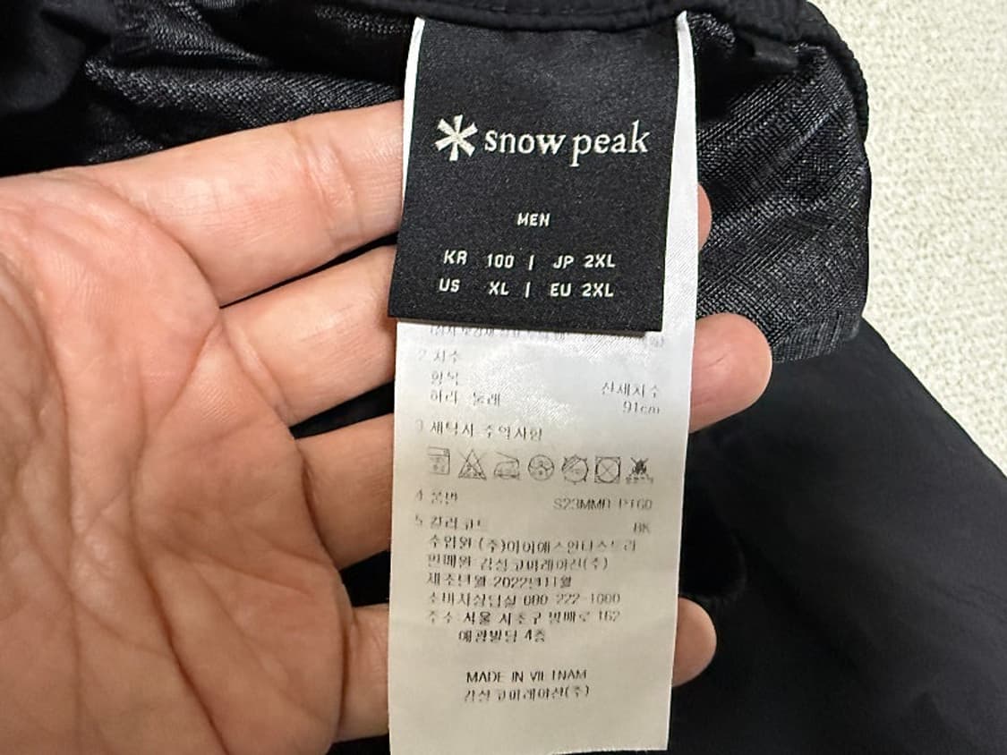 스노우피크 냉감 우븐 카고 바지 남성용 36인치 상품이미지4