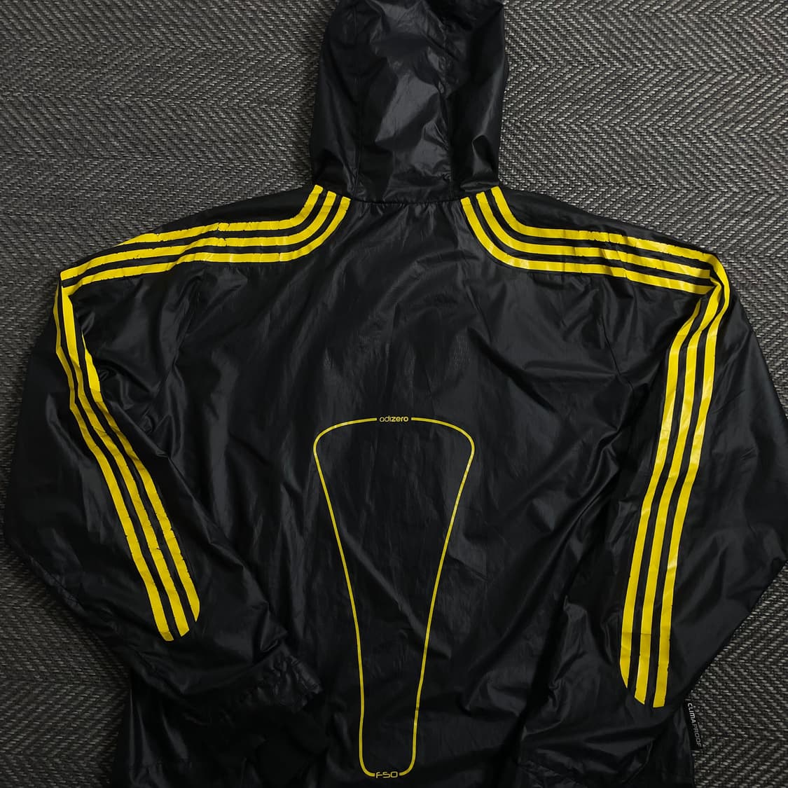 아디다스 F50 블랙 옐로우 우븐 바람막이o 4178 상품이미지6