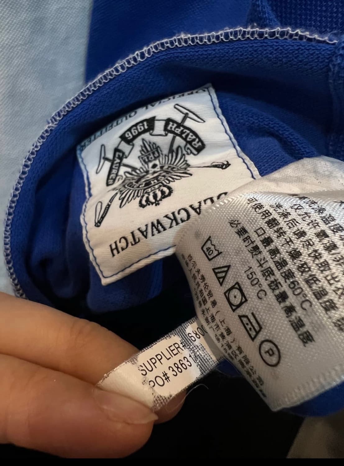 폴로 랄프로렌 1996 블랙와치 카라 반팔 상품이미지5