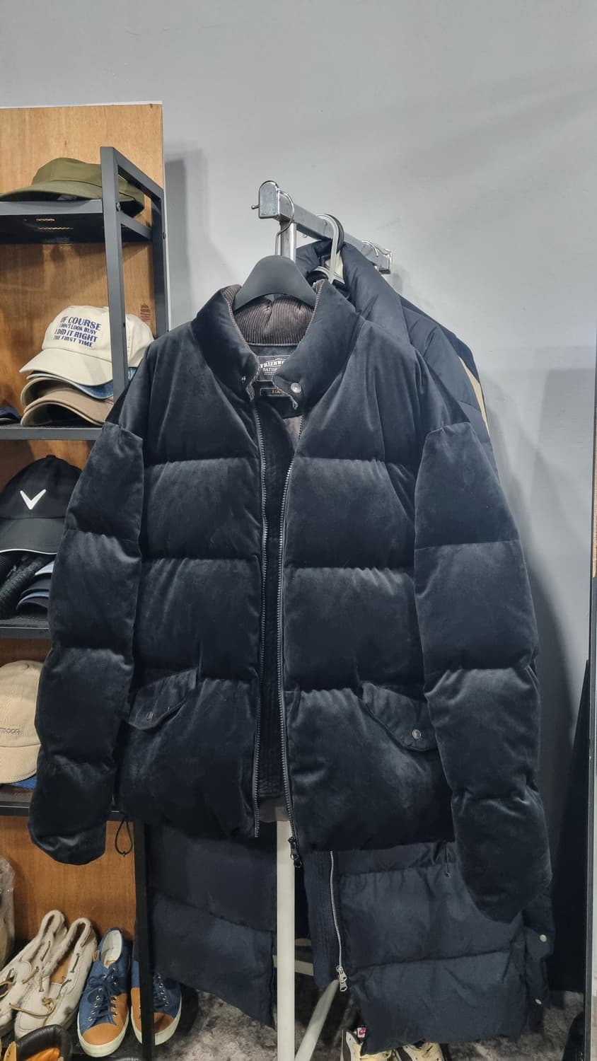 (프리즘 웍스) 벨벳 거위털 패딩 오버핏 xL (가슴단면 65) 상태최상 상품이미지1