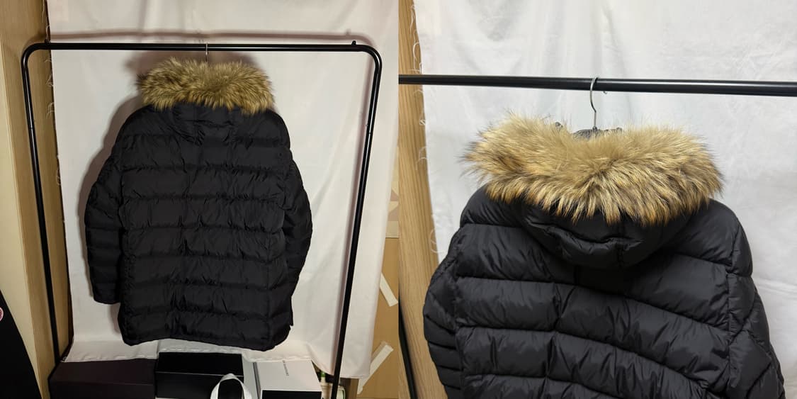 몽클레어 클루니 패딩 롱 다운 자켓 블랙 상품이미지6