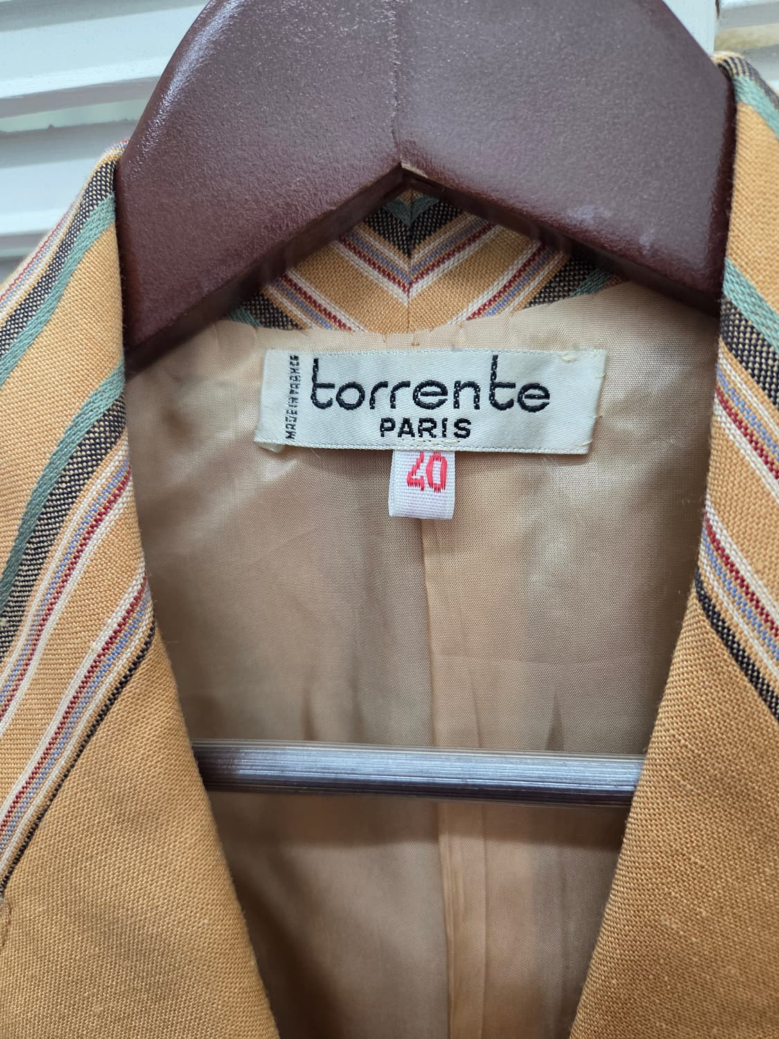 TORRENTE 프랑스 빈티지 린넨 블레이저 자켓 상품이미지3