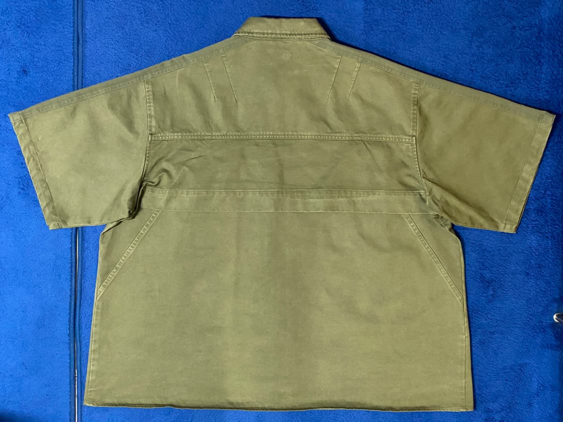 FARFROMWHAT 파프롬왓 피아카이브 오버사이즈 워크 셔츠 올리브2 상품이미지5