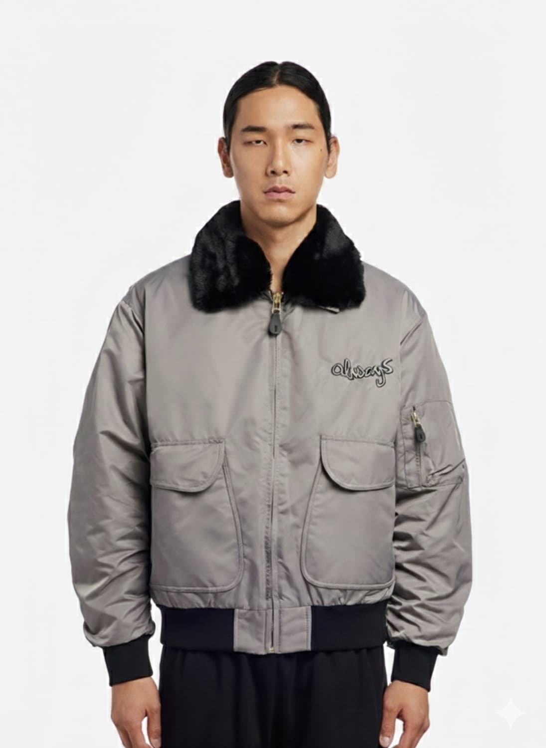 ALWAYS 봄버 그레이 상품이미지1