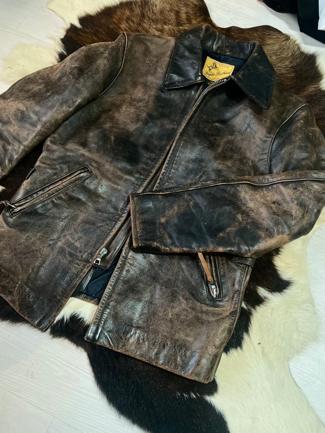 Dagda leather 30's sports jacket/ 부코,맥코이 상품이미지2