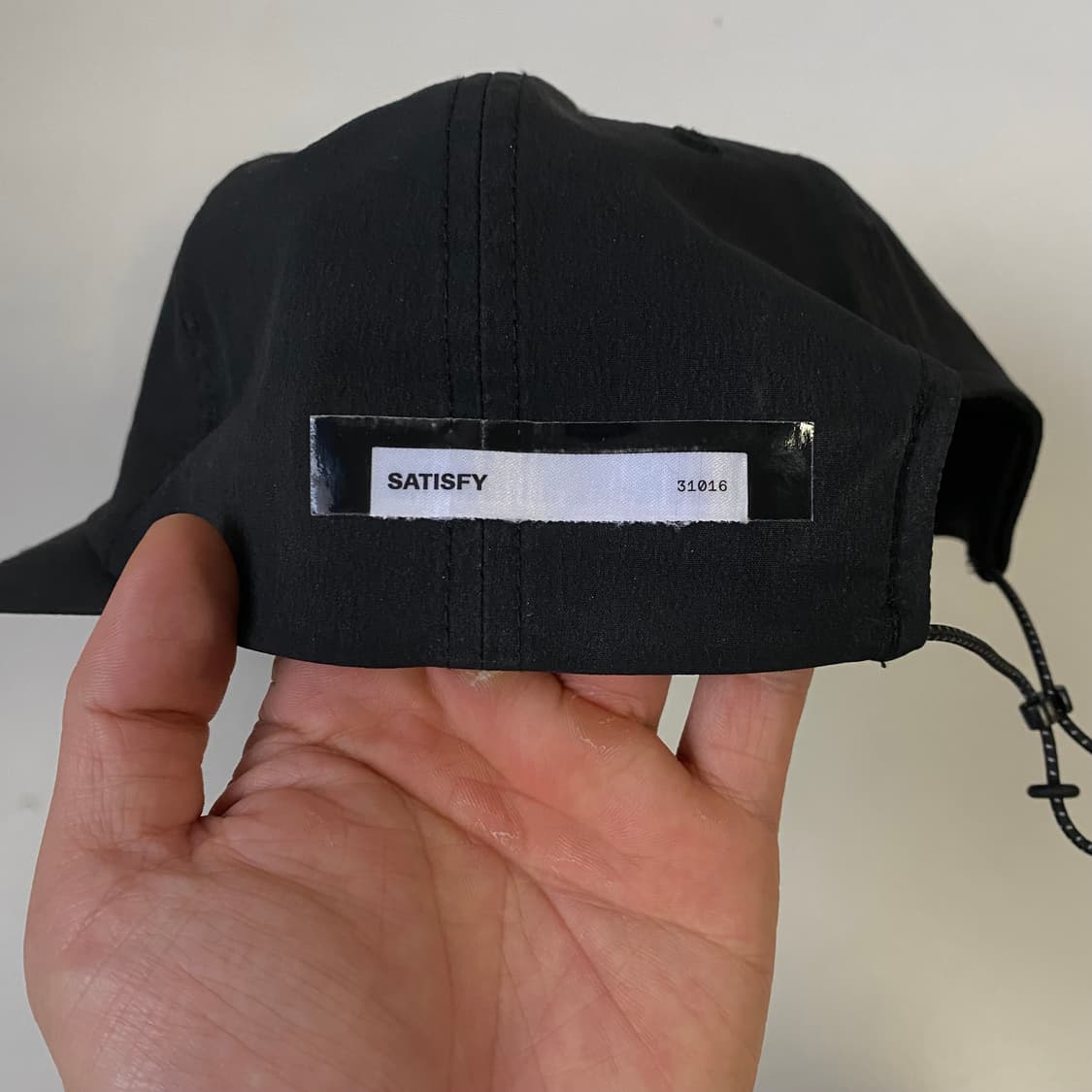 [Free] 새티스파이 피스쉘 러닝 캡 블랙 상품이미지4