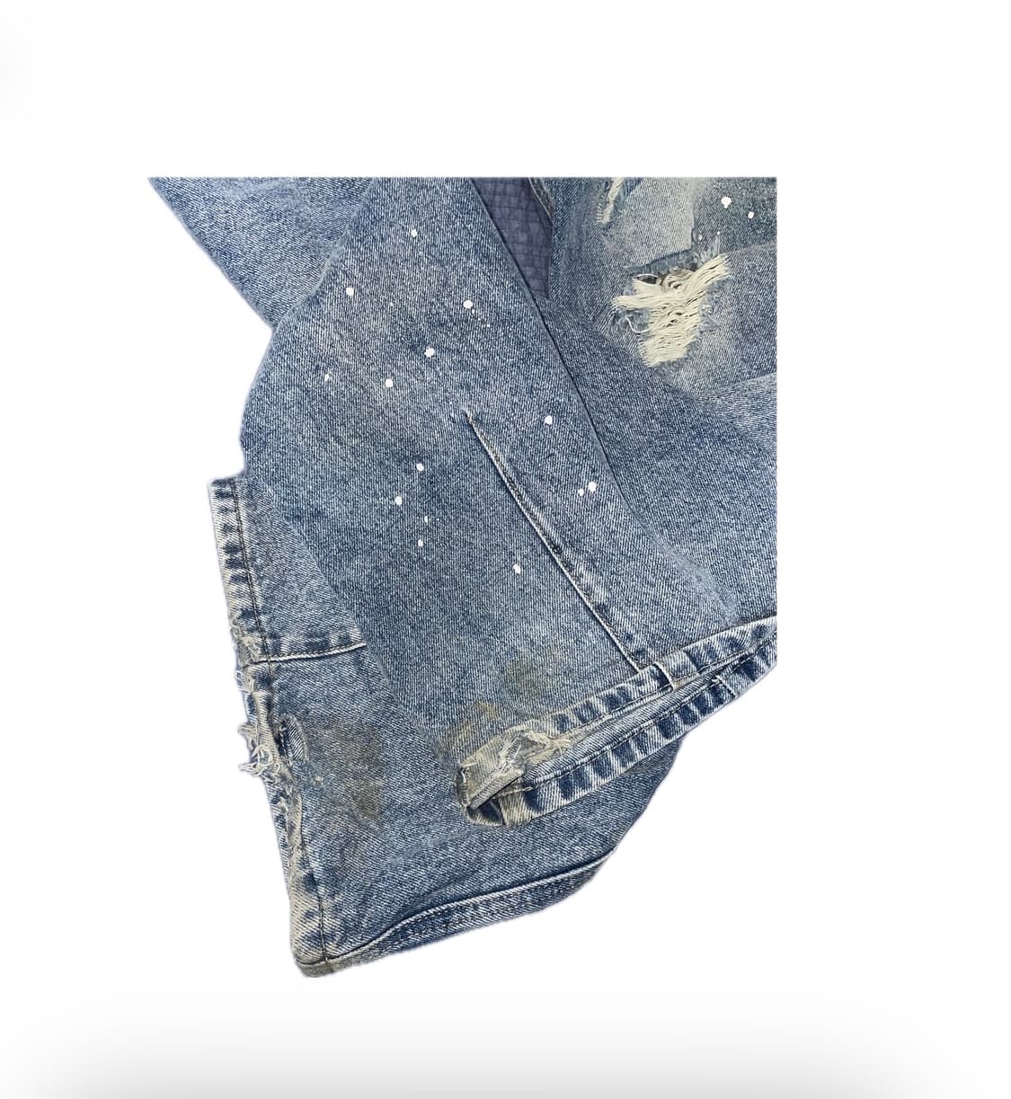 슬로우애시드 디스트로이드 플레어 핏 데님 상품이미지2