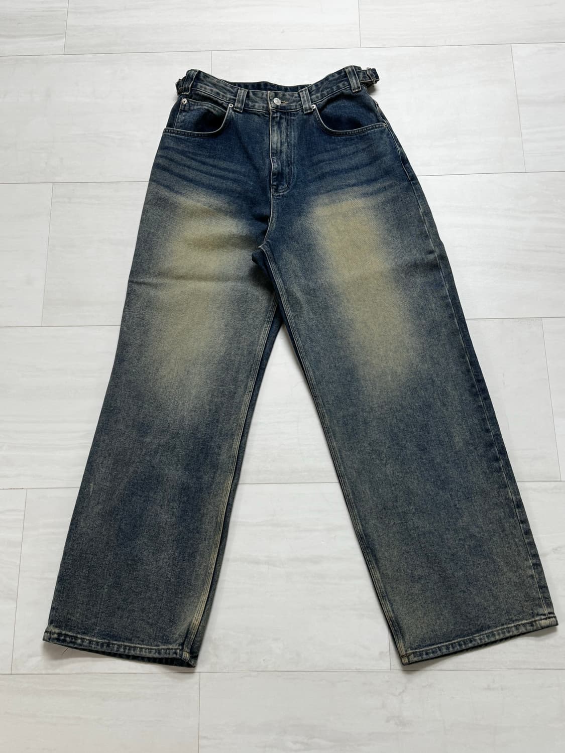 노운 wide denim pants (blue) 상품이미지3