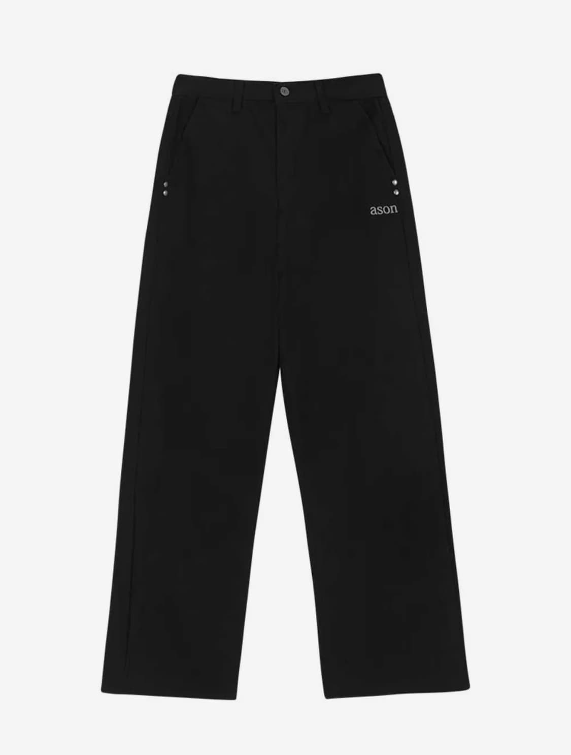 애즈온 SMOG WIDE PANTS / BLACK 상품이미지2