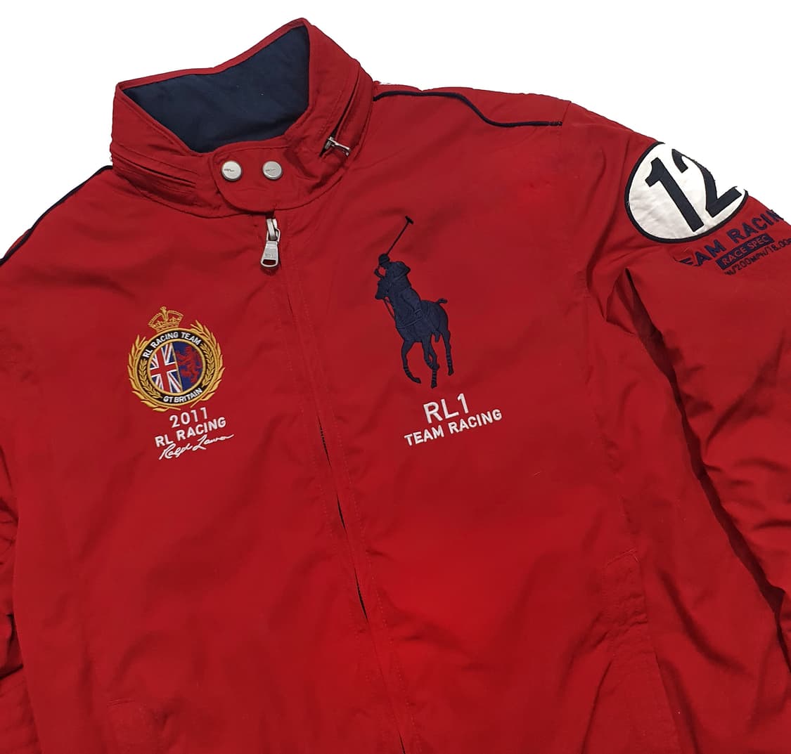 폴로 레이싱 패딩 브리티쉬 레드 m (100-105) 상품이미지3