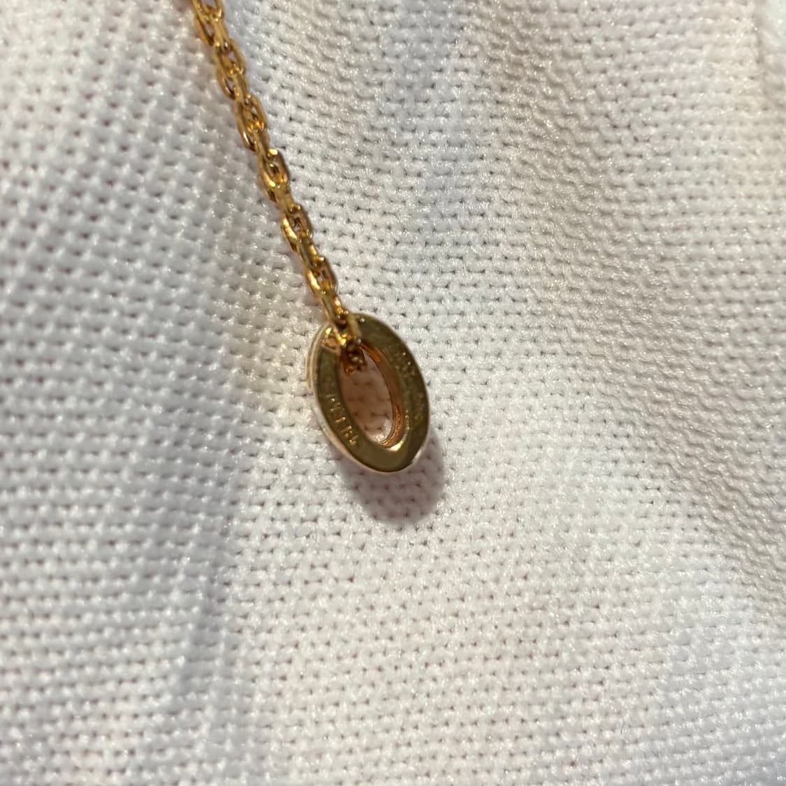 A+ MINI사이즈 에르메스 팝아슈 목걸이 화이트&골드 (박스/더스트) 상품이미지5